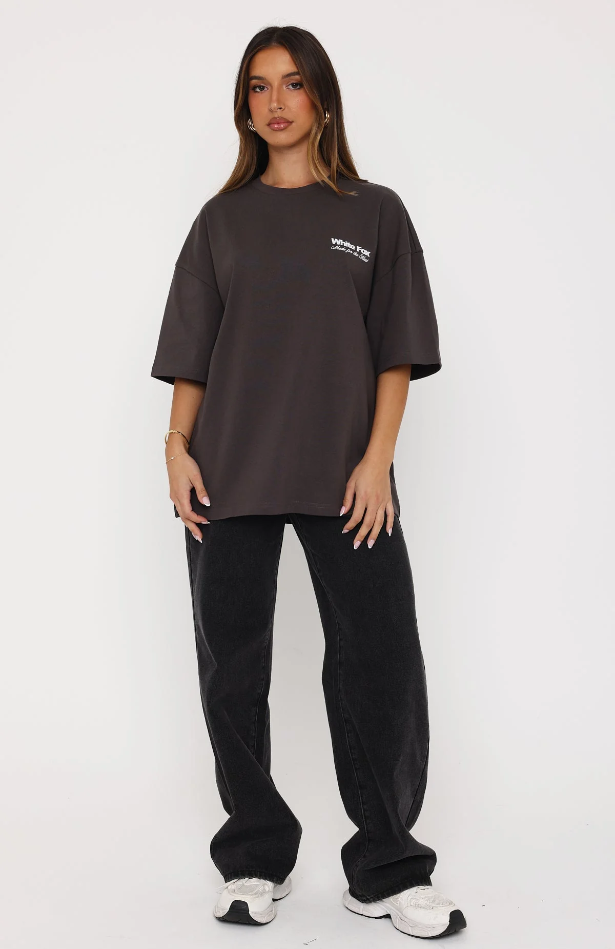 Made For The Heat Oversized Tee Charcoal - Image 6