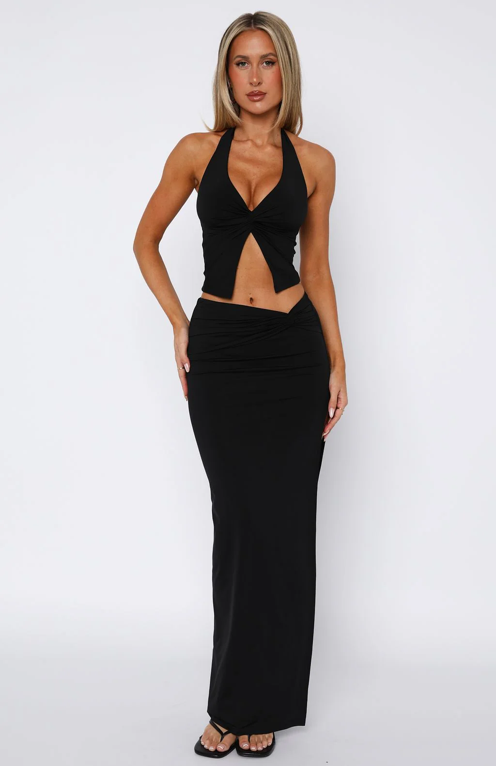 Made You Look Halter Top Black - Image 5