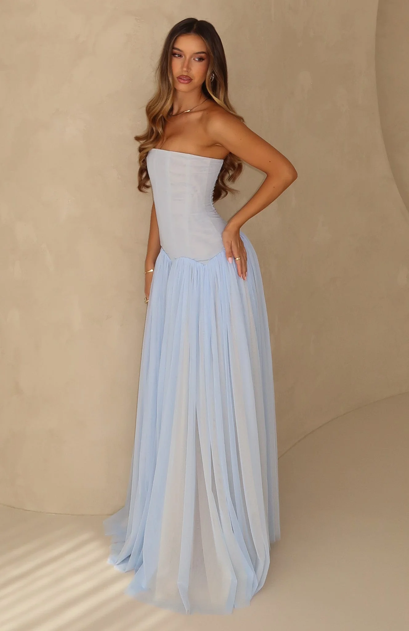 Magic Muse Maxi Dress Baby Blue - Image 2