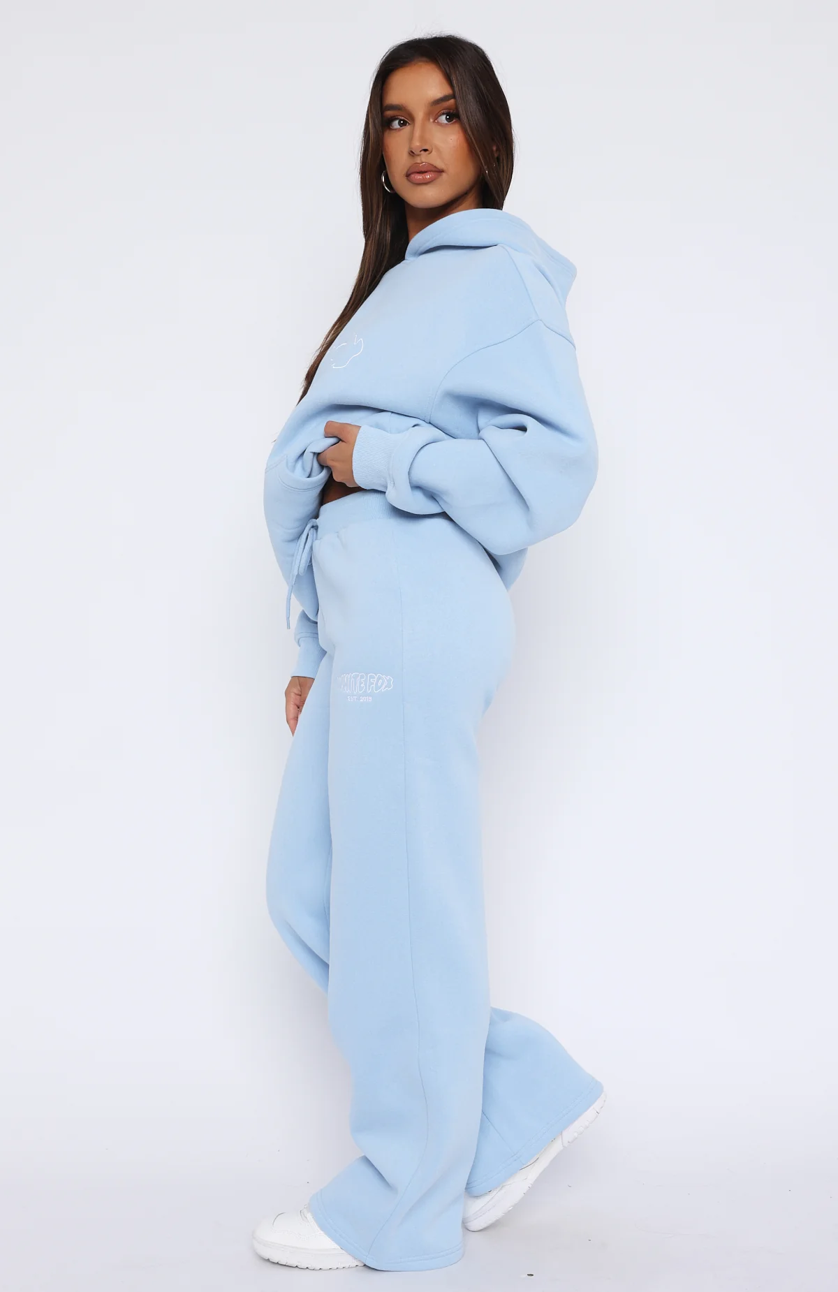 Missed Flights Wide Leg Sweatpants Soft Blue - Image 3