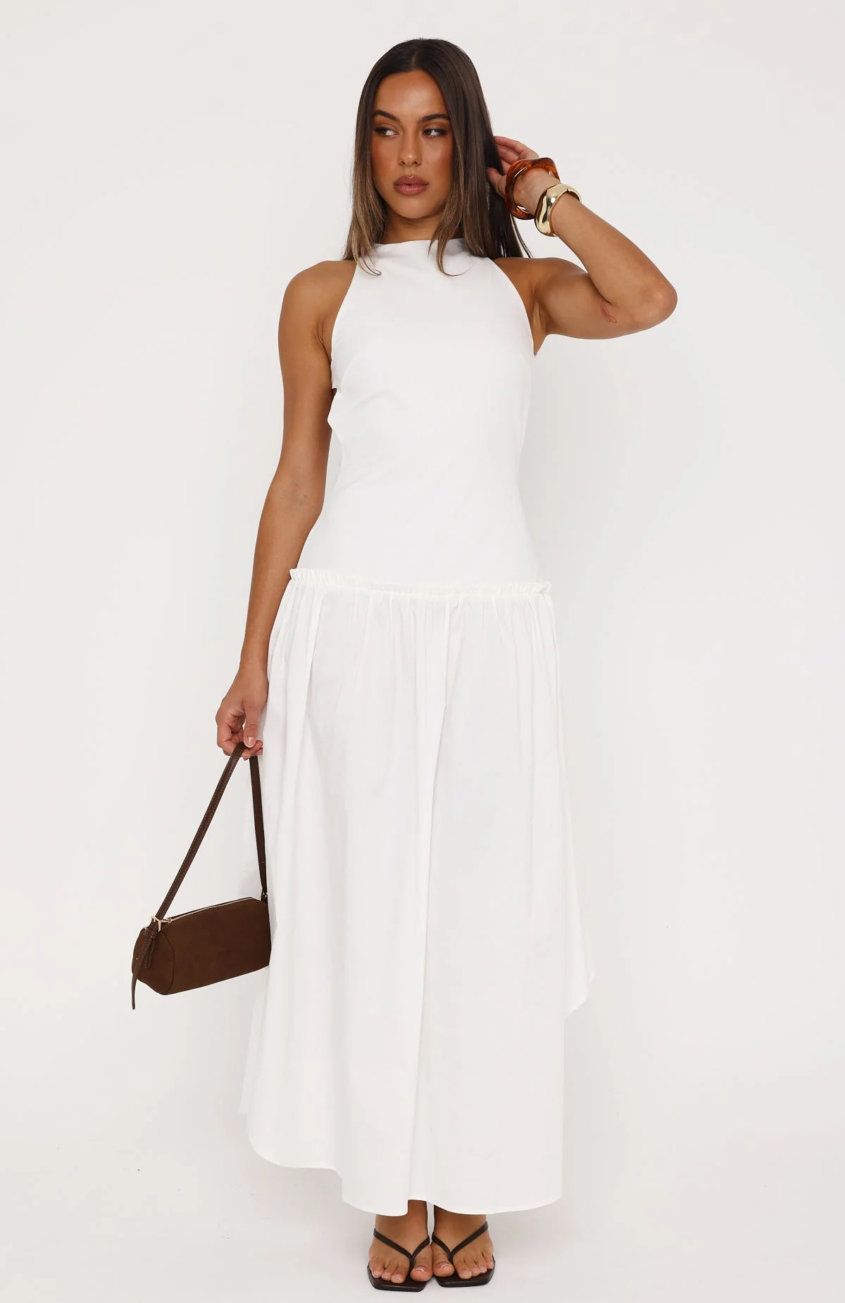 Never Yours Maxi Dress White - Image 3