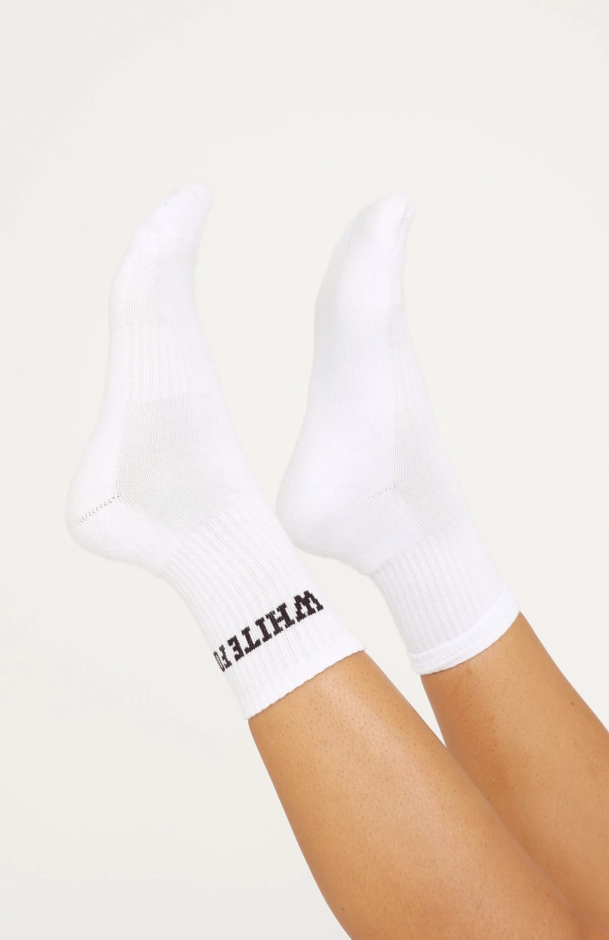 No Convincing Socks 2 Pack White/Choc/Dusty Pink - Image 3