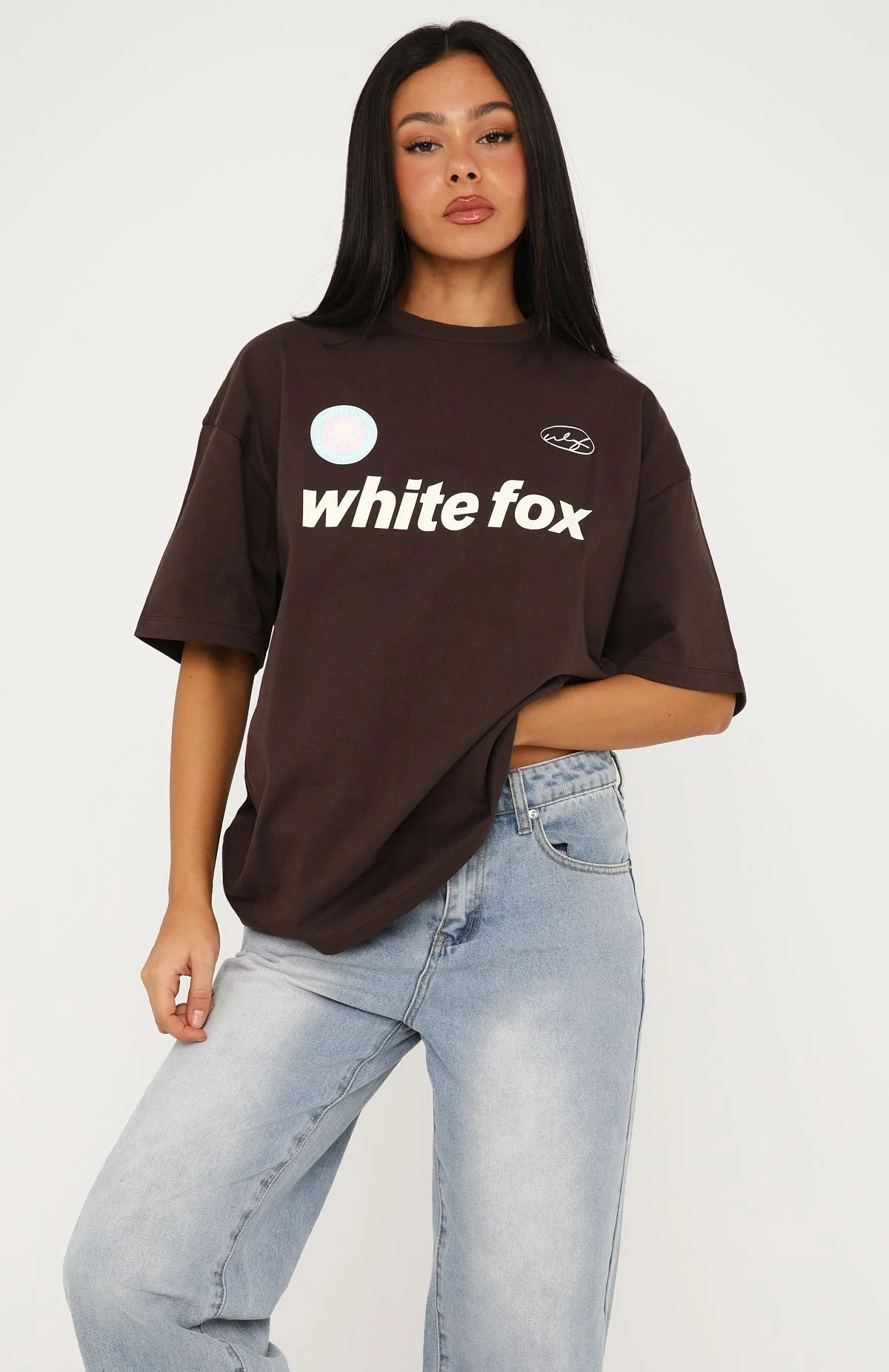 No Matter What Happens Oversized Tee Chocolate - Image 2