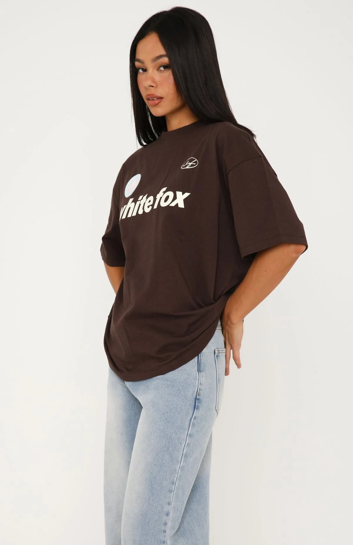 No Matter What Happens Oversized Tee Chocolate - Image 3