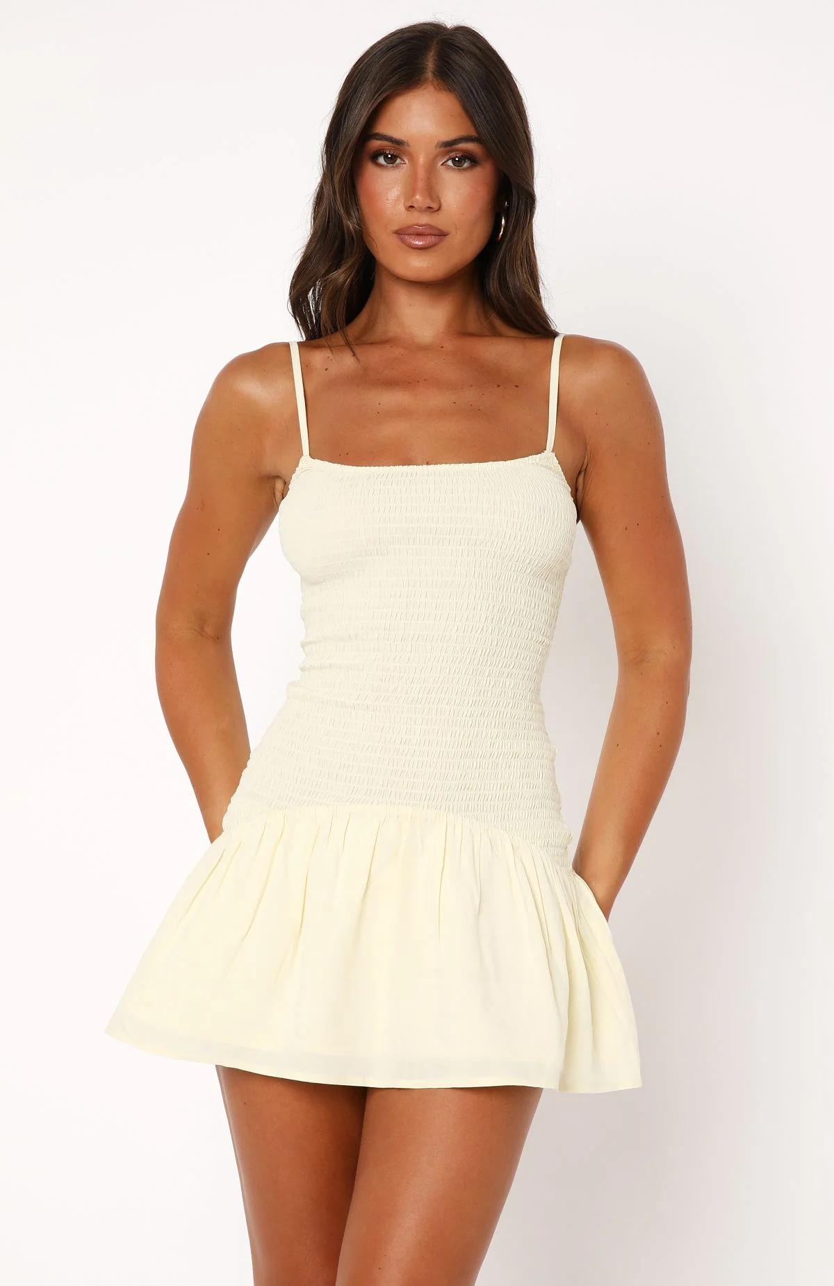 Nothing Is Over Mini Dress Lemon - Image 2