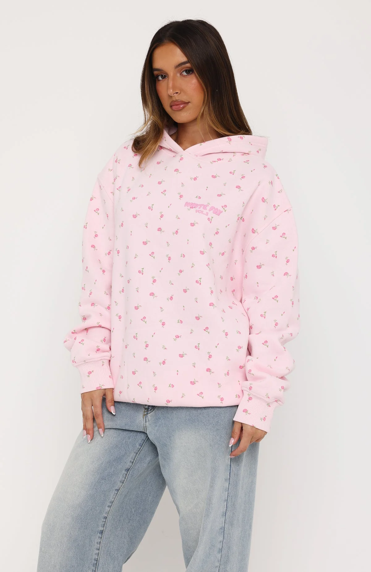 Offstage Printed Oversized Hoodie Posy Ditsy - Image 4
