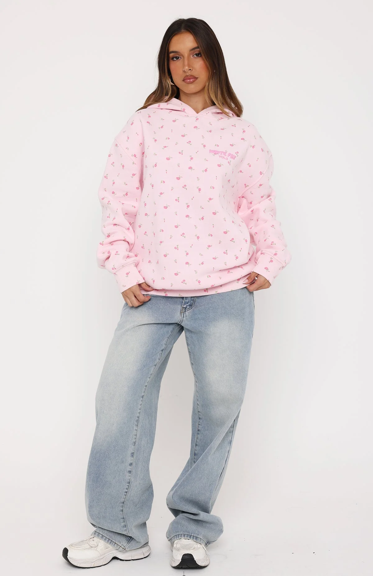 Offstage Printed Oversized Hoodie Posy Ditsy - Image 6