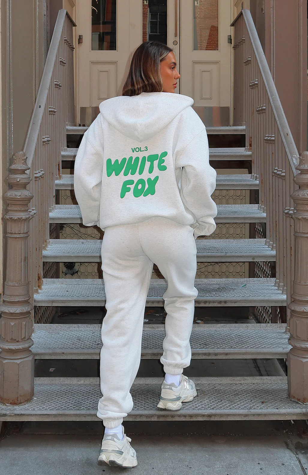 Offstage Zip Front Hoodie Glacier Grey - Image 2