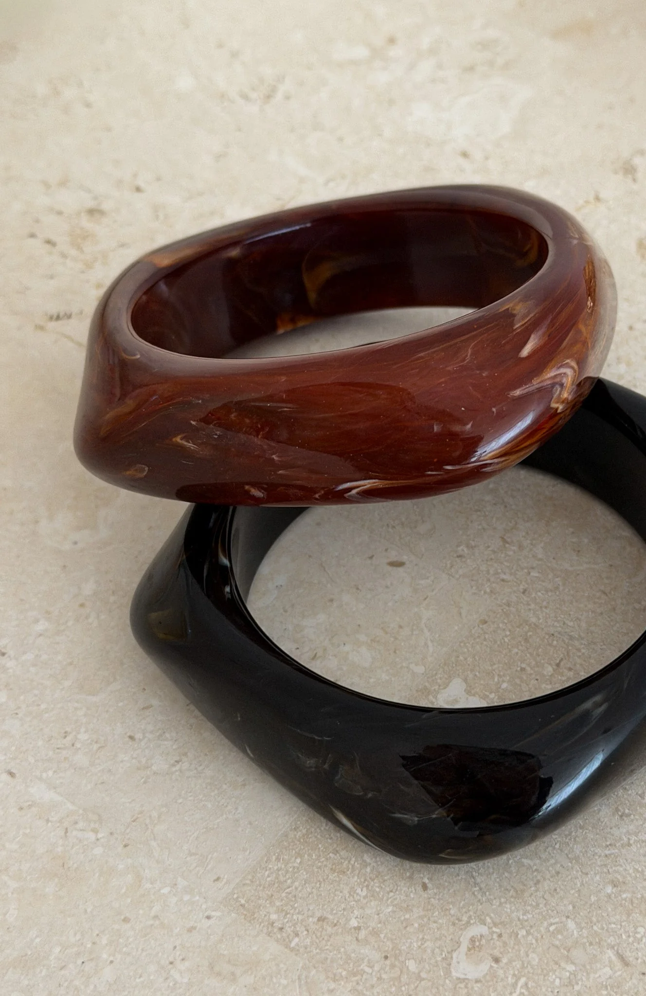 Paul Bracelet Set Choc/Caramel - Image 2