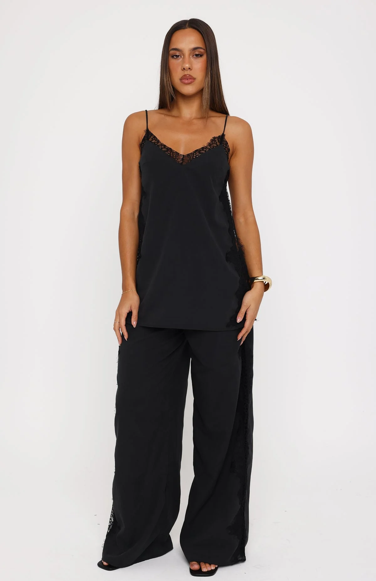 Porcelain Nights Pants Black - Image 2