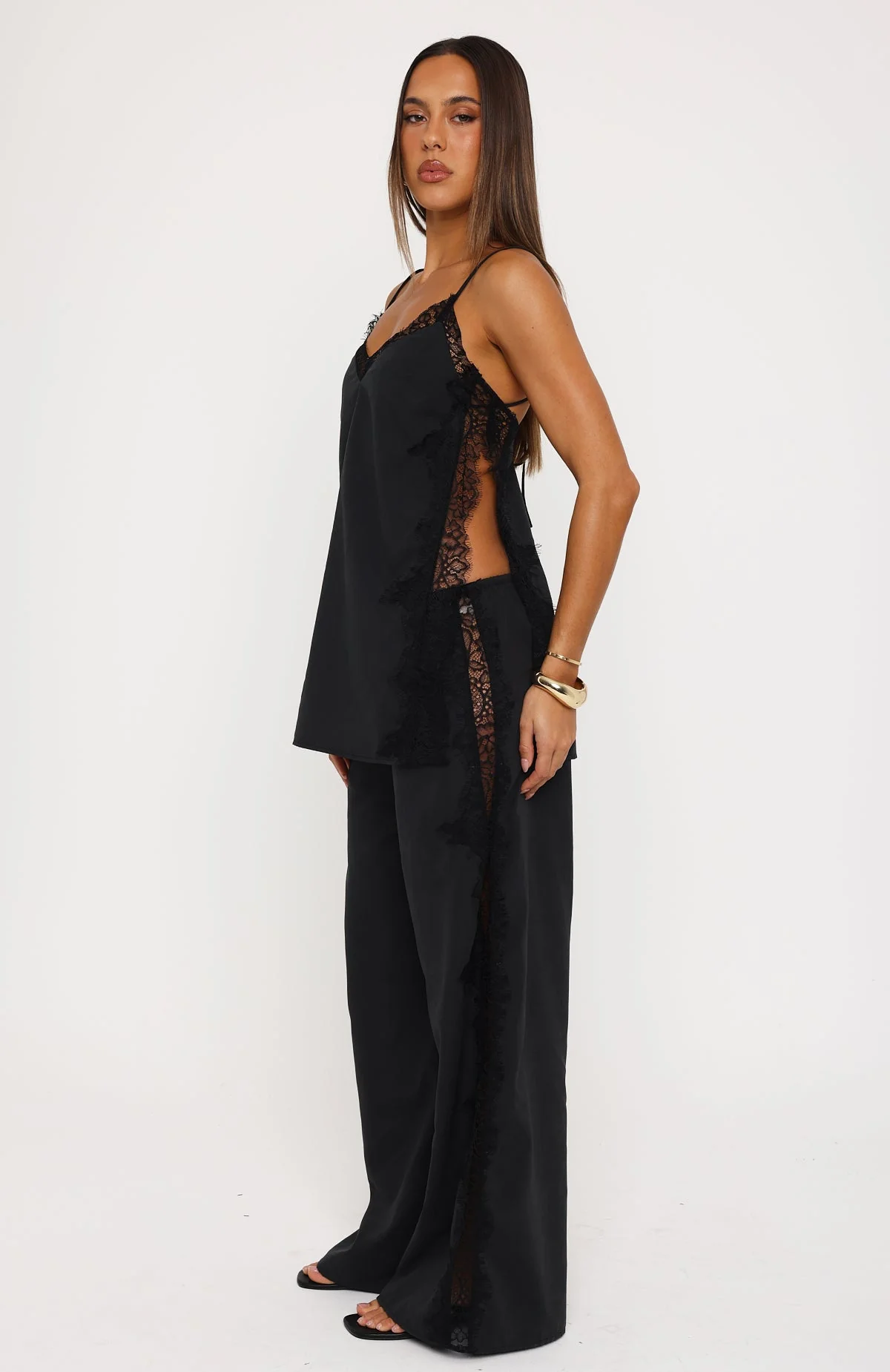 Porcelain Nights Pants Black - Image 3