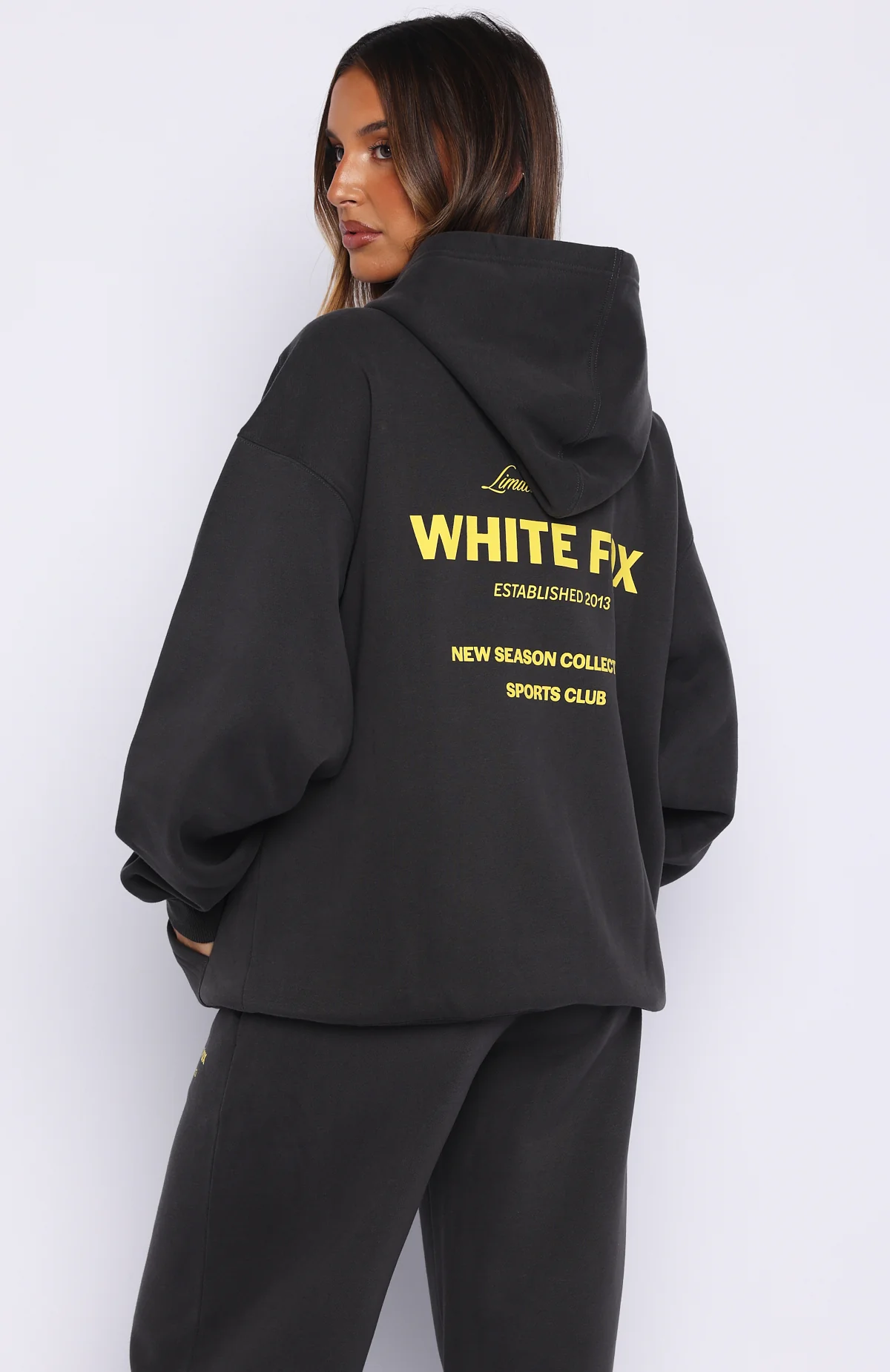 Proving Myself Wrong Zip Front Hoodie Charcoal - Image 2