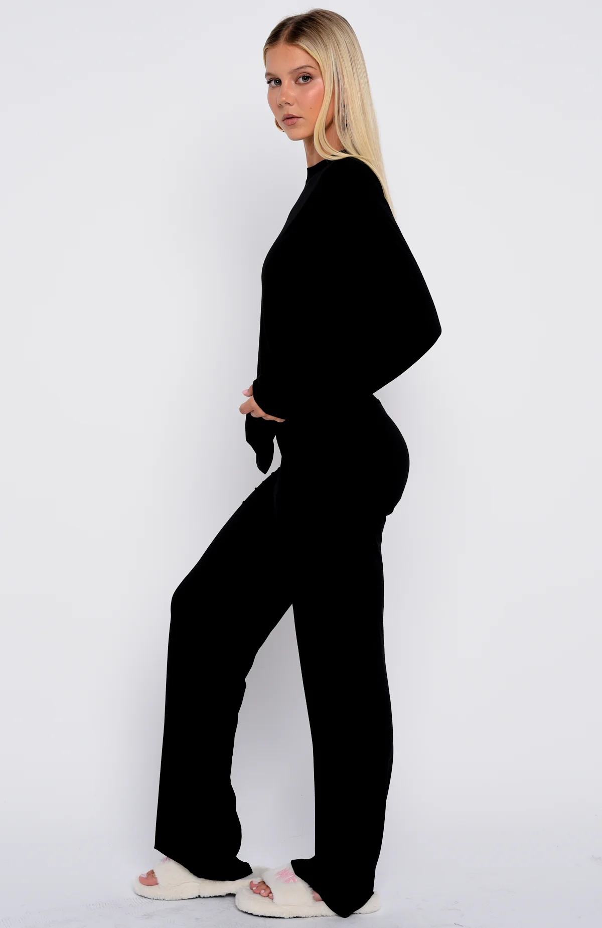 Slow Life Pyjama Pants Black - Image 3