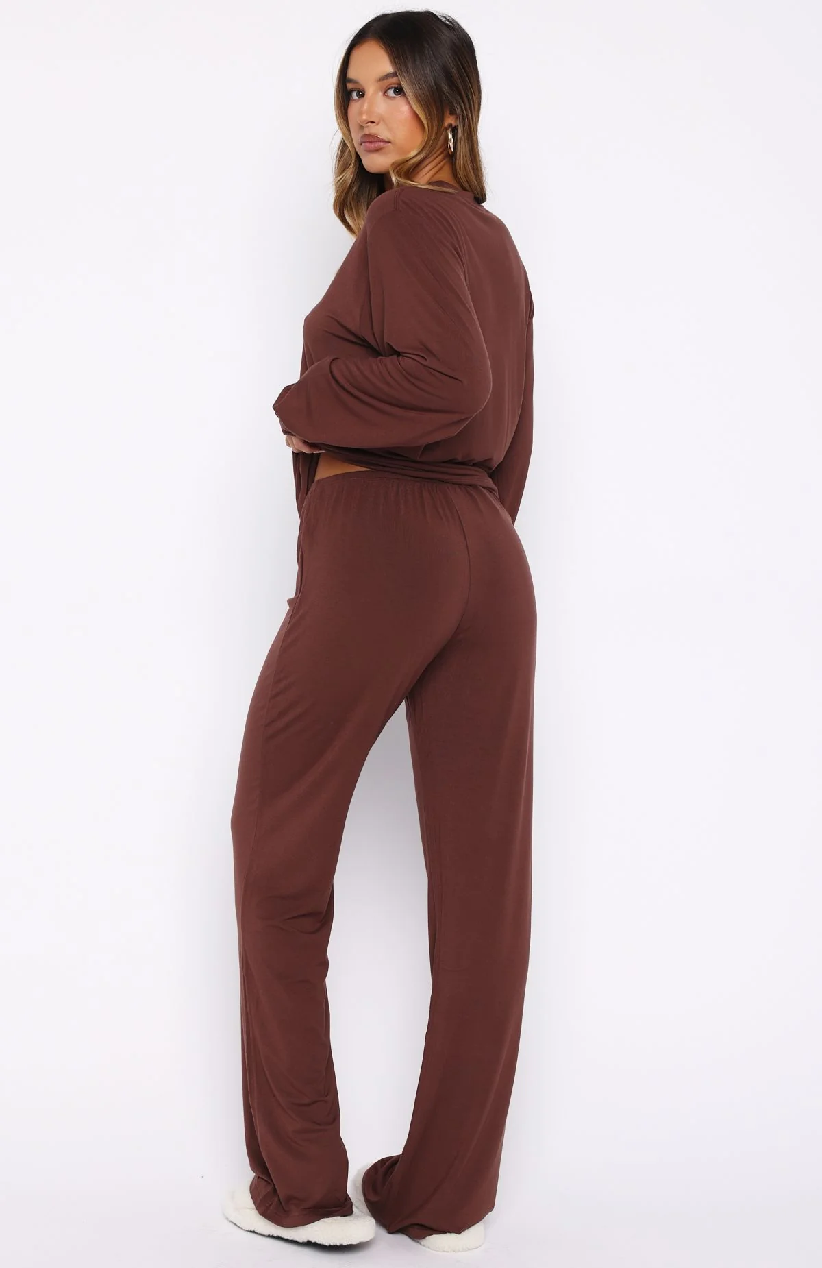 Slow Life Pyjama Pants Chocolate - Image 4