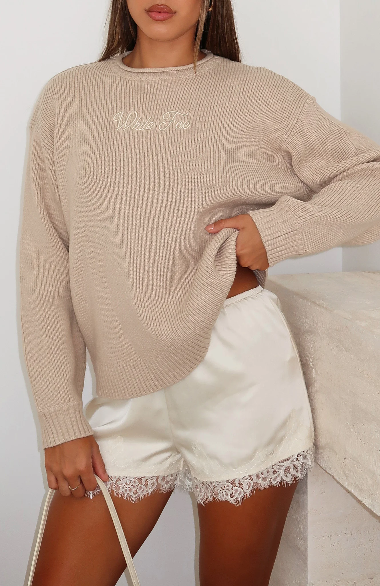 Snow Dreams Knit Sweater Oat