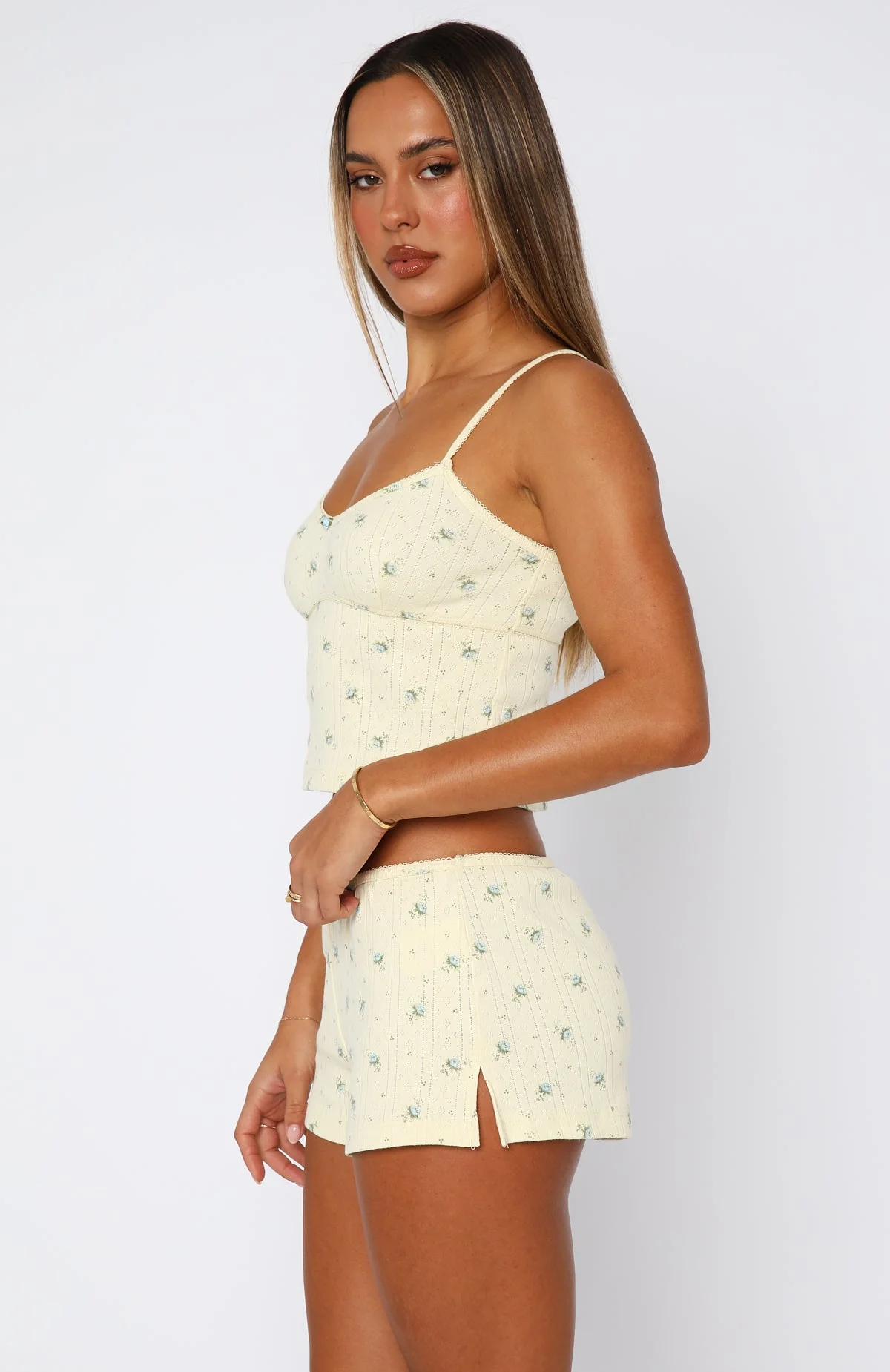 Snuggle Season Pyjama Top Lemon Floral - Image 3