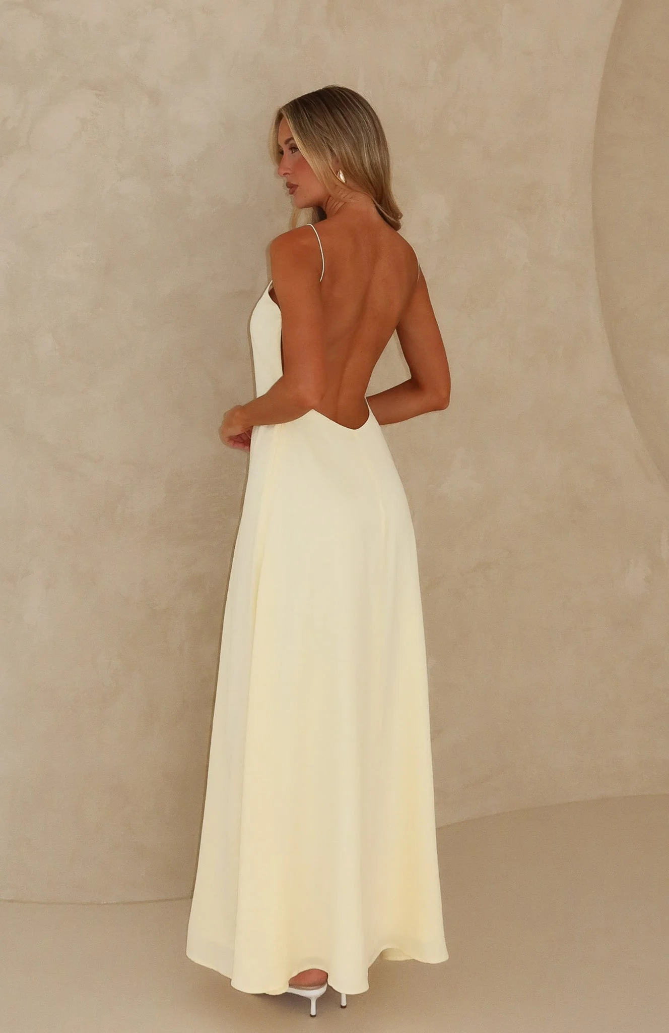 So Lovely Maxi Dress Lemon