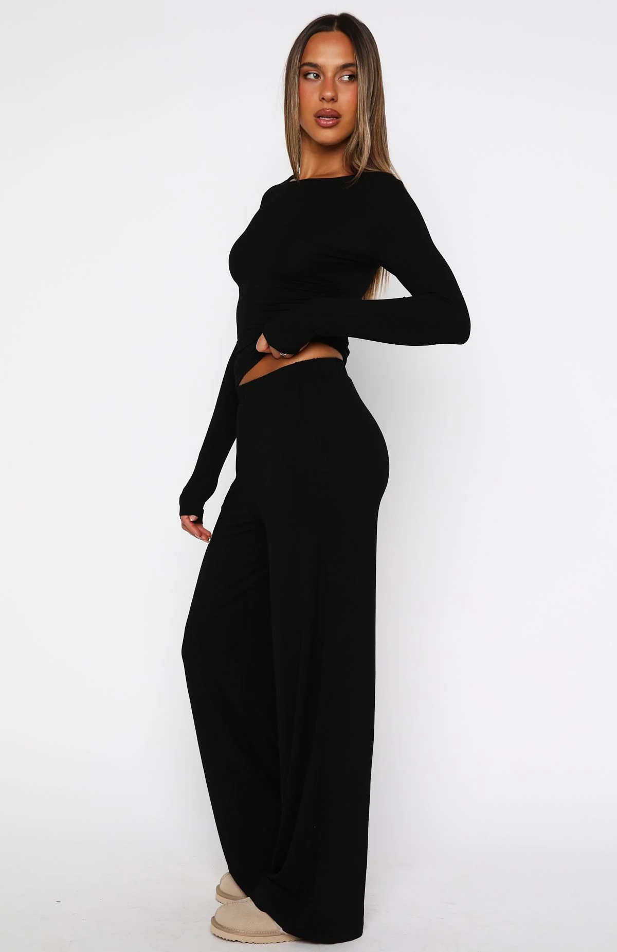 Softly Slumbering Pyjama Set Black - Image 3