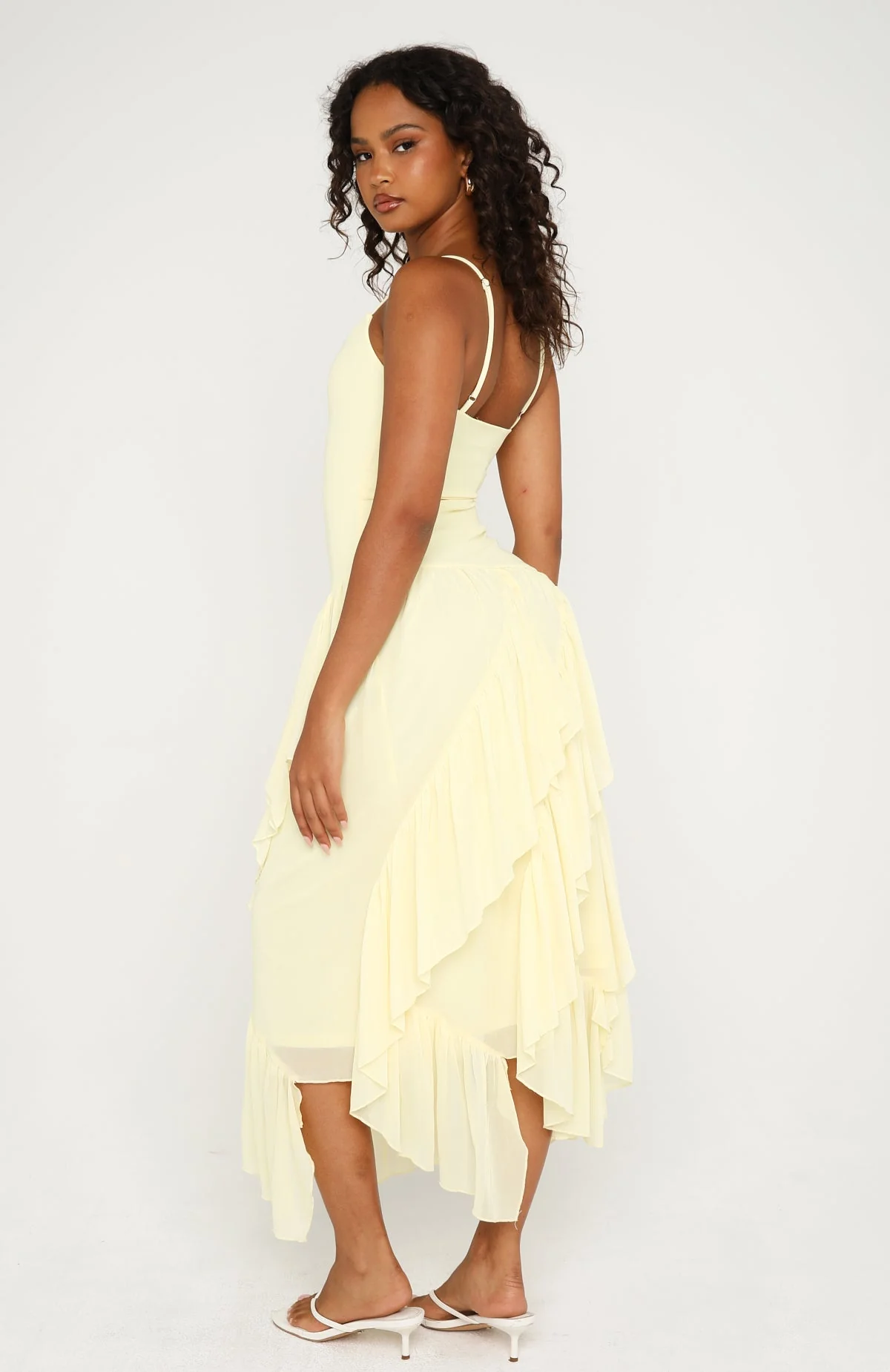 Soul Escape Midi Dress Lemon - Image 5