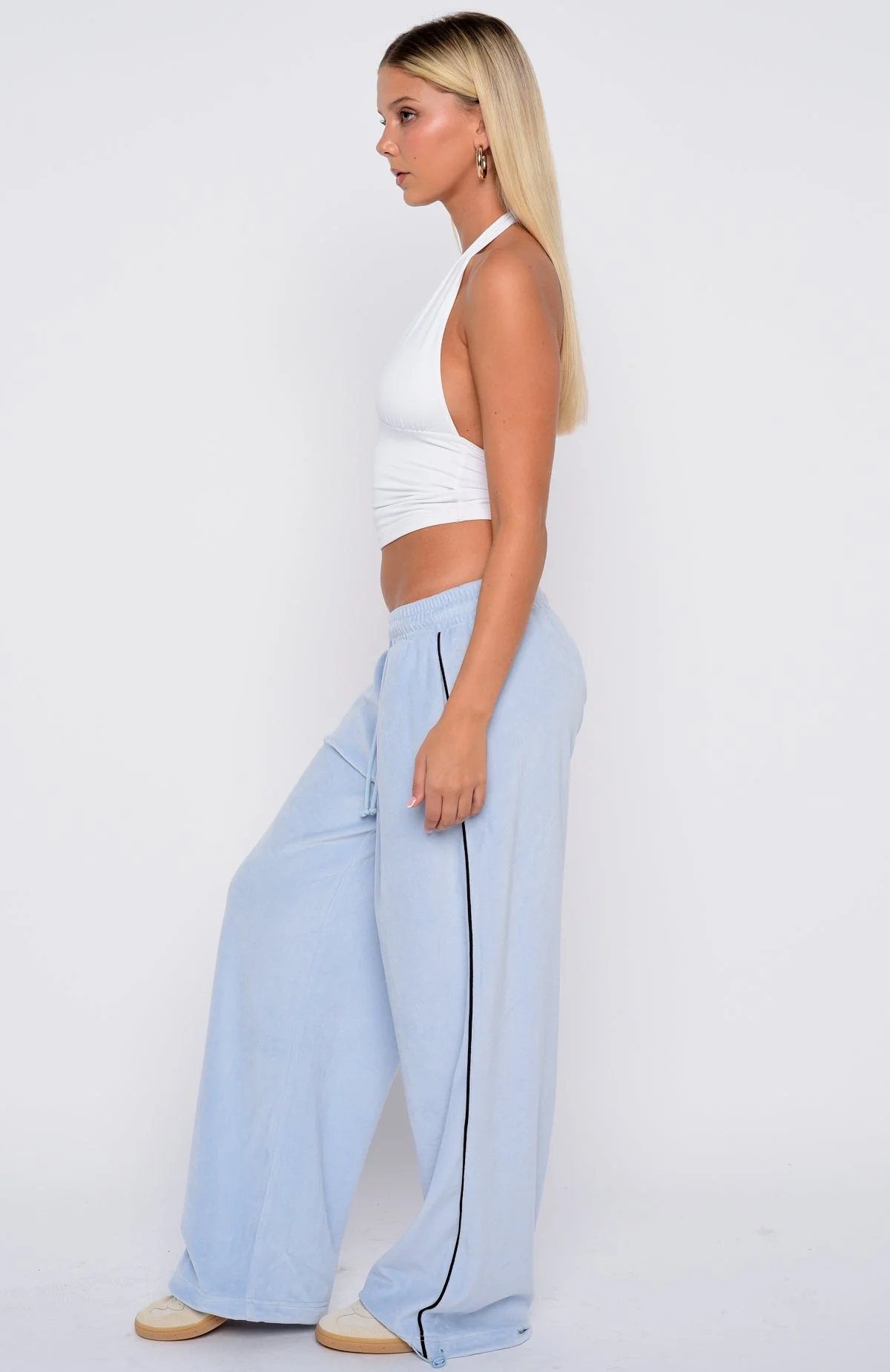 Soul Fire Velour Pants Baby Blue - Image 3