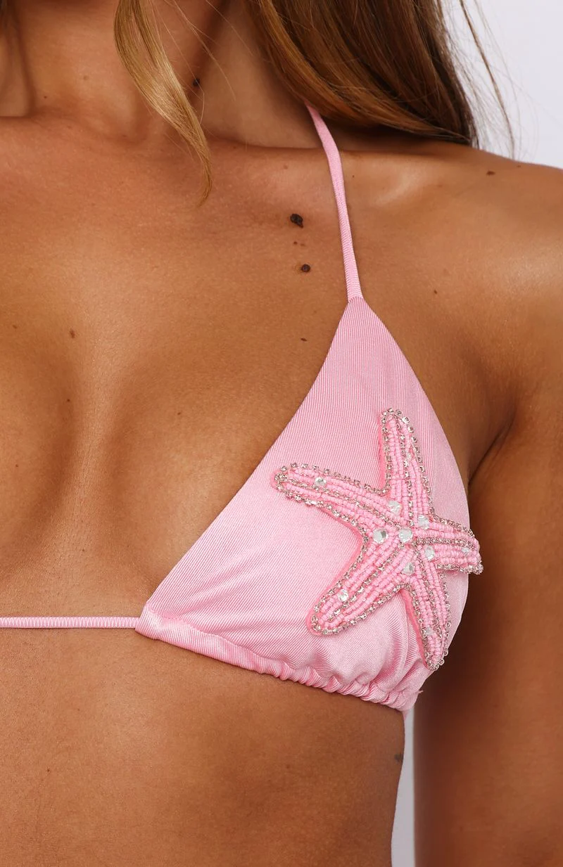 Starry Shores Bikini Top Blush Pink - Image 2