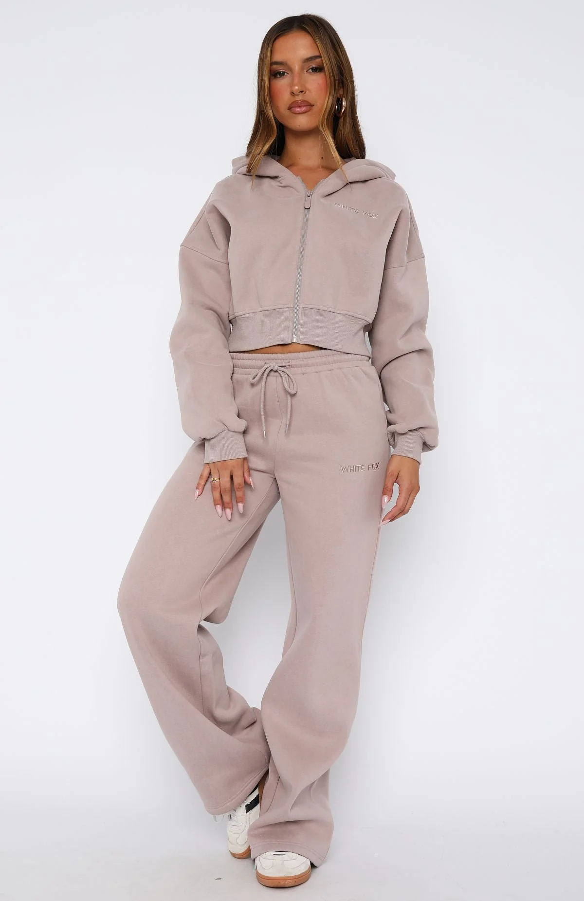 Stay Lifted Cropped Hoodie Cinnamon - Image 5