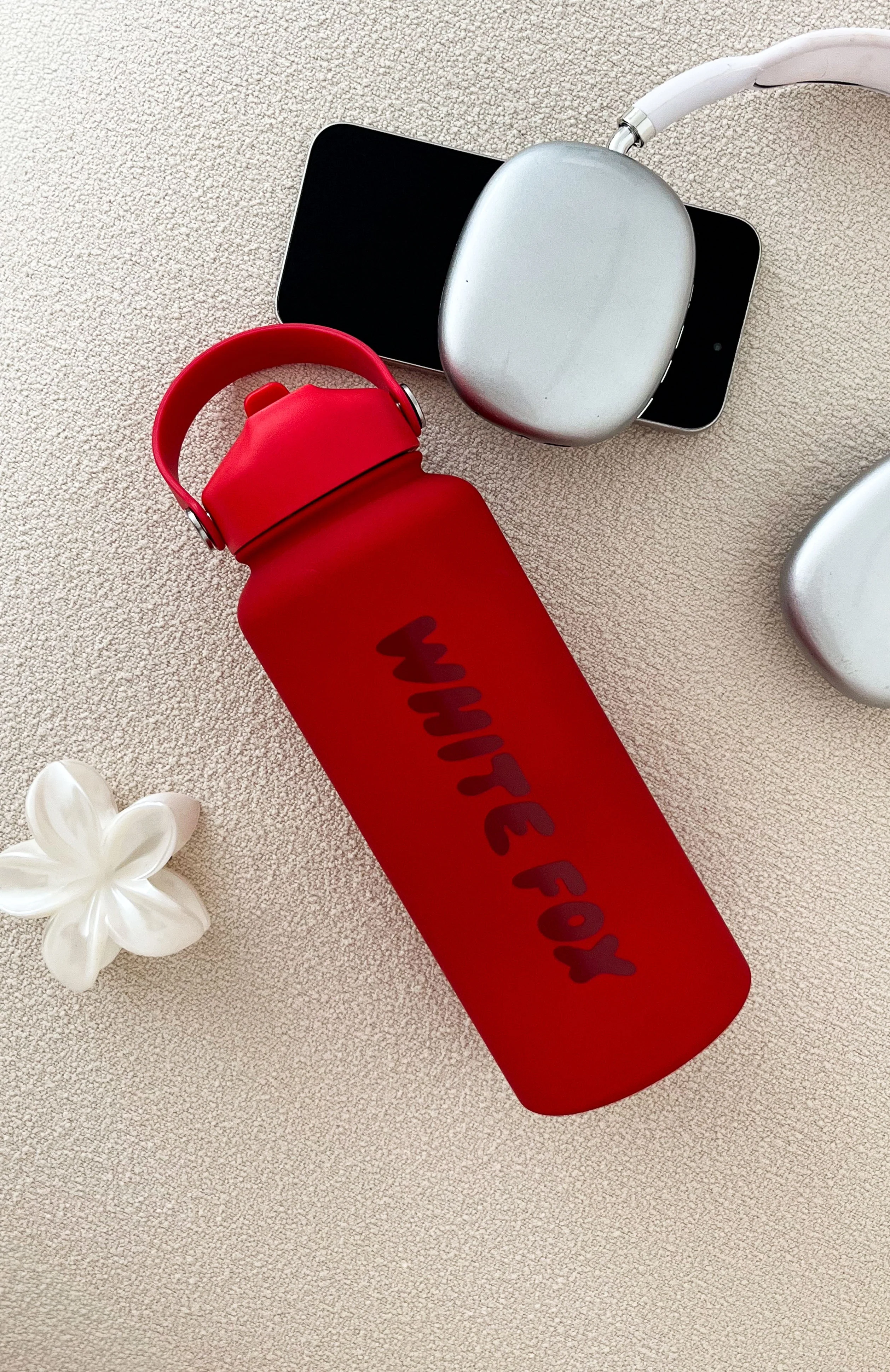 Staying Hydrated 1L Drink Bottle Red - Image 3