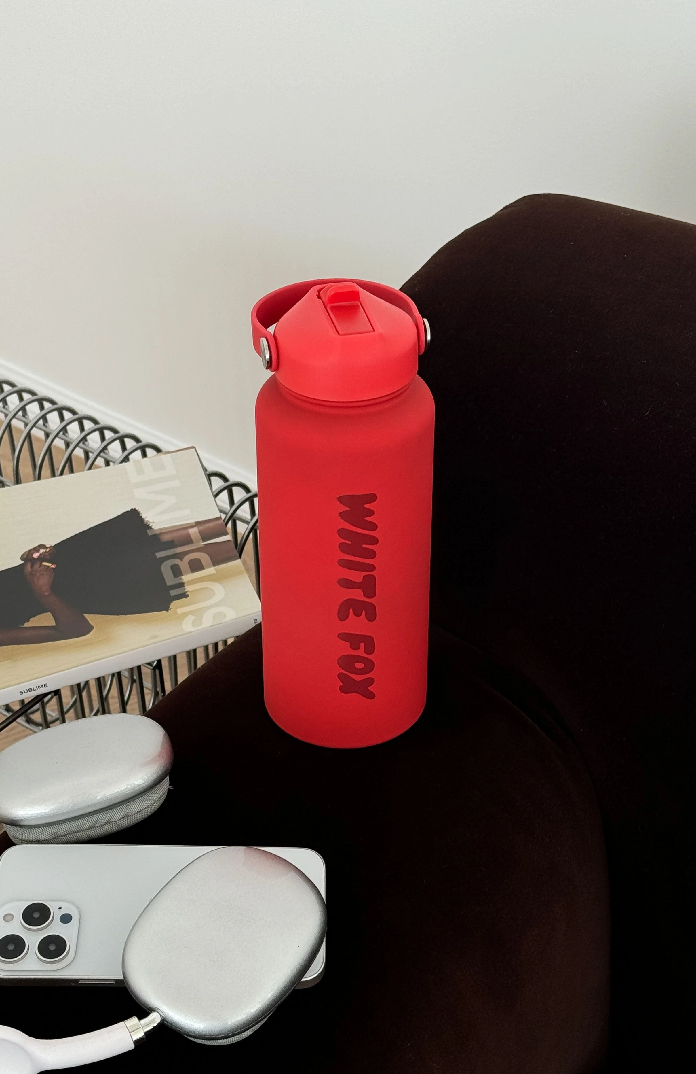 Staying Hydrated 1L Drink Bottle Red - Image 4