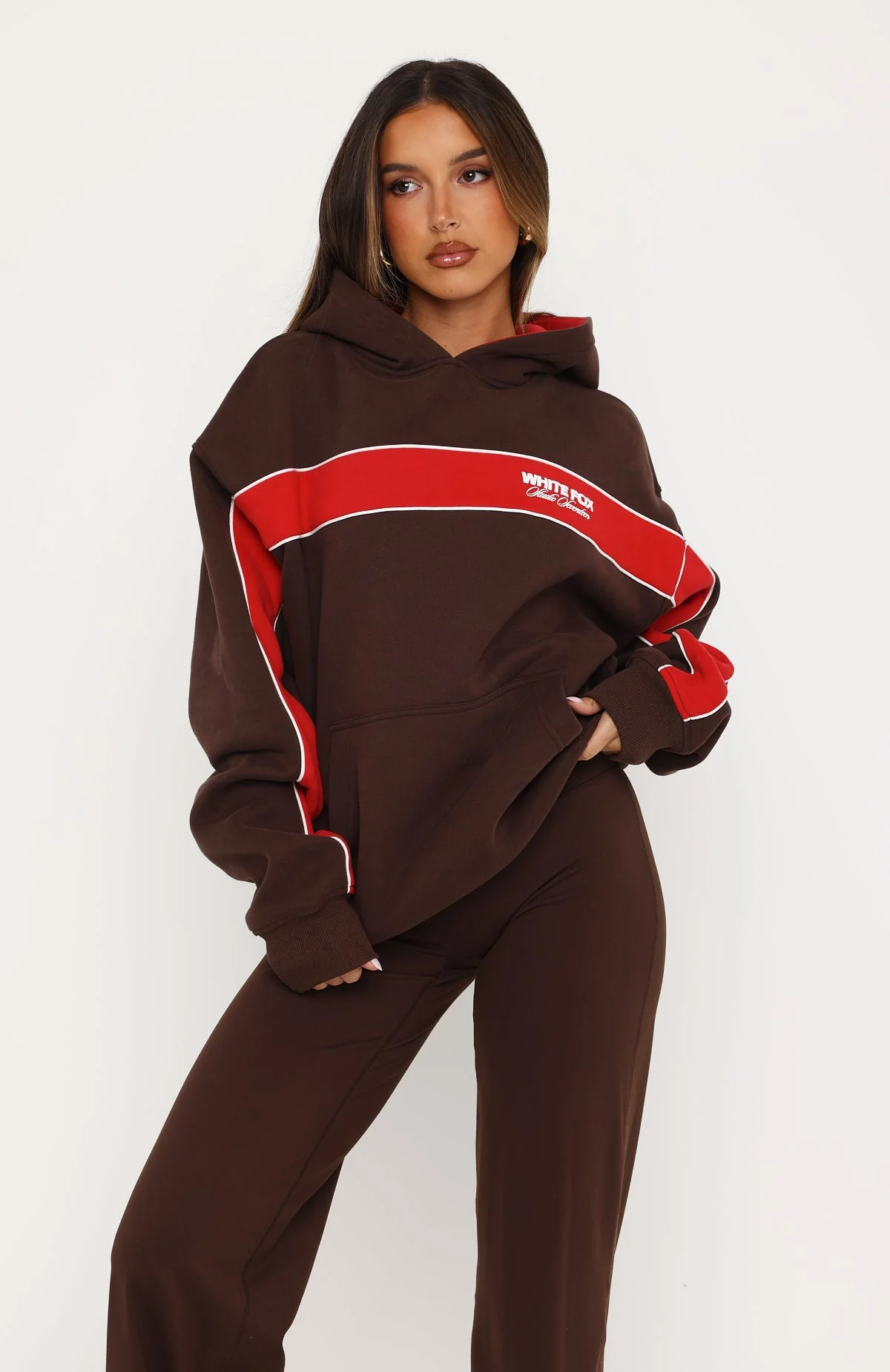 Studio 17 Jules Oversized Hoodie Chocolate - Image 3