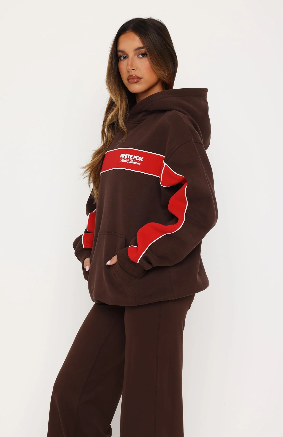 Studio 17 Jules Oversized Hoodie Chocolate - Image 4