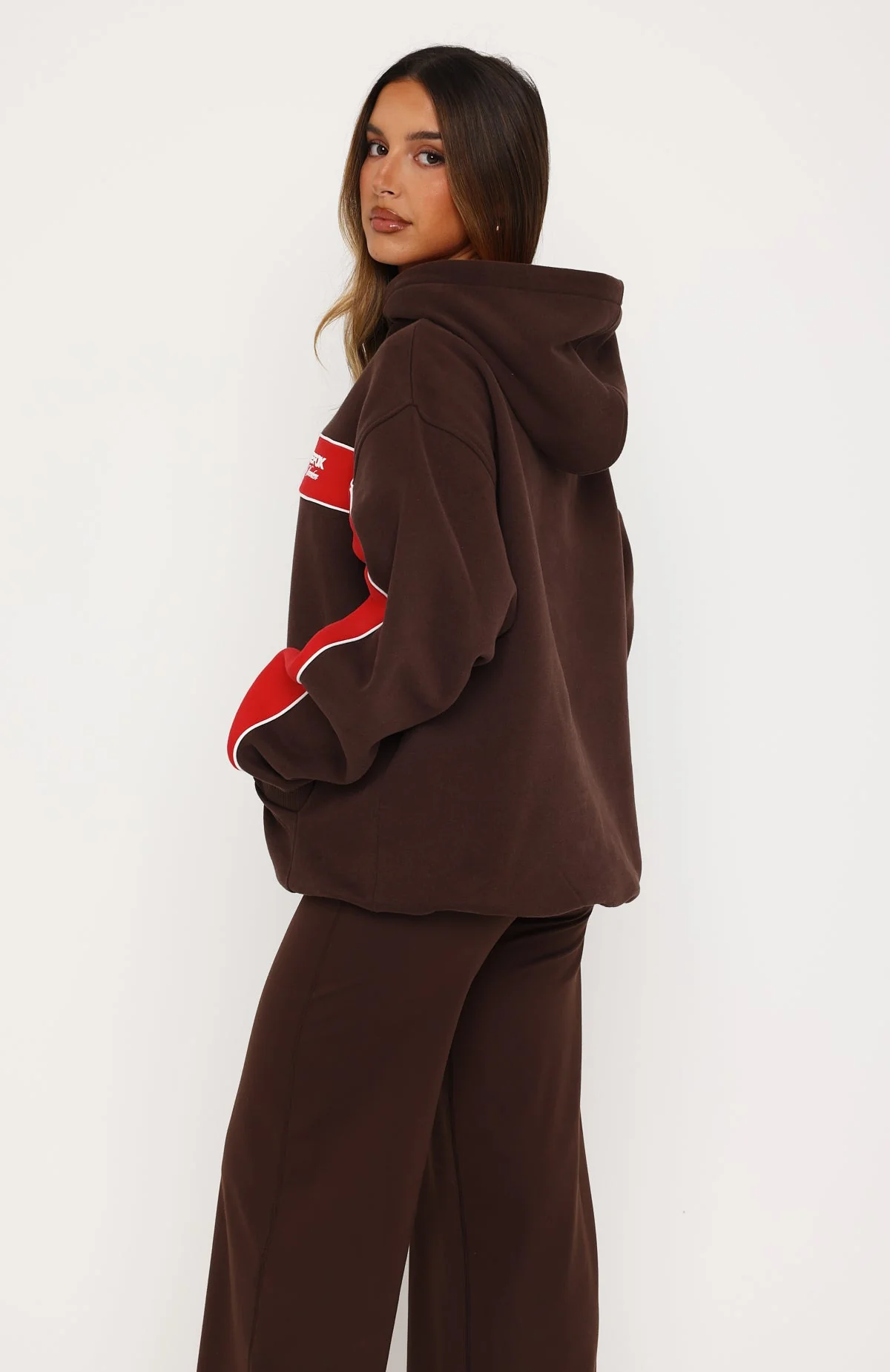 Studio 17 Jules Oversized Hoodie Chocolate - Image 5