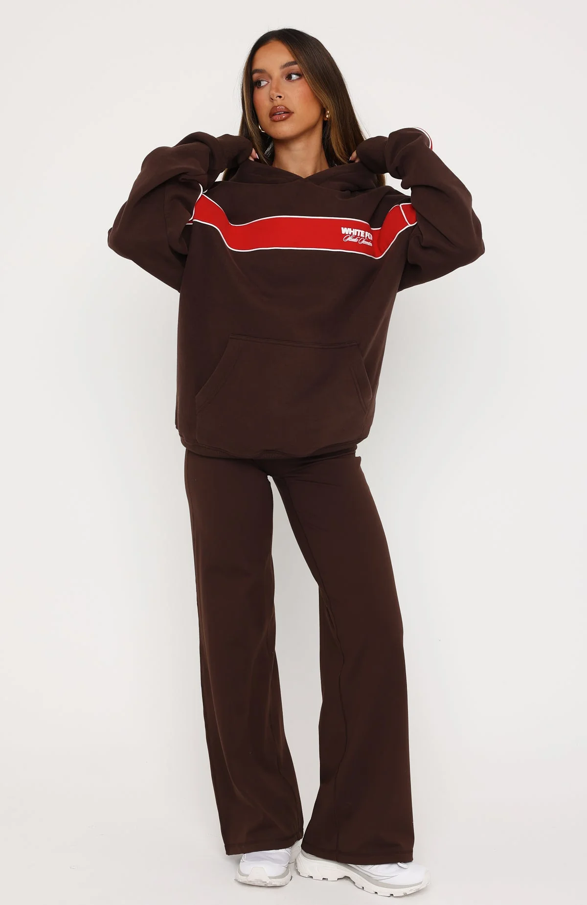 Studio 17 Jules Oversized Hoodie Chocolate - Image 6