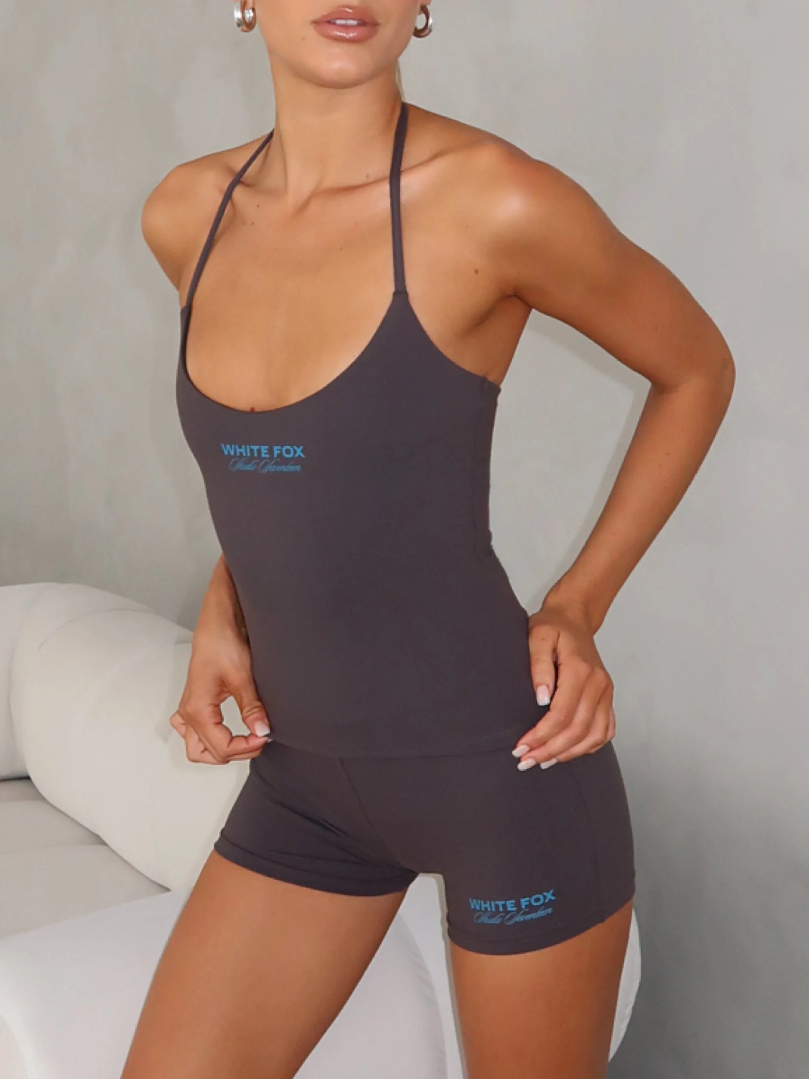 Studio 17 Lila Halter Top Charcoal - Image 3