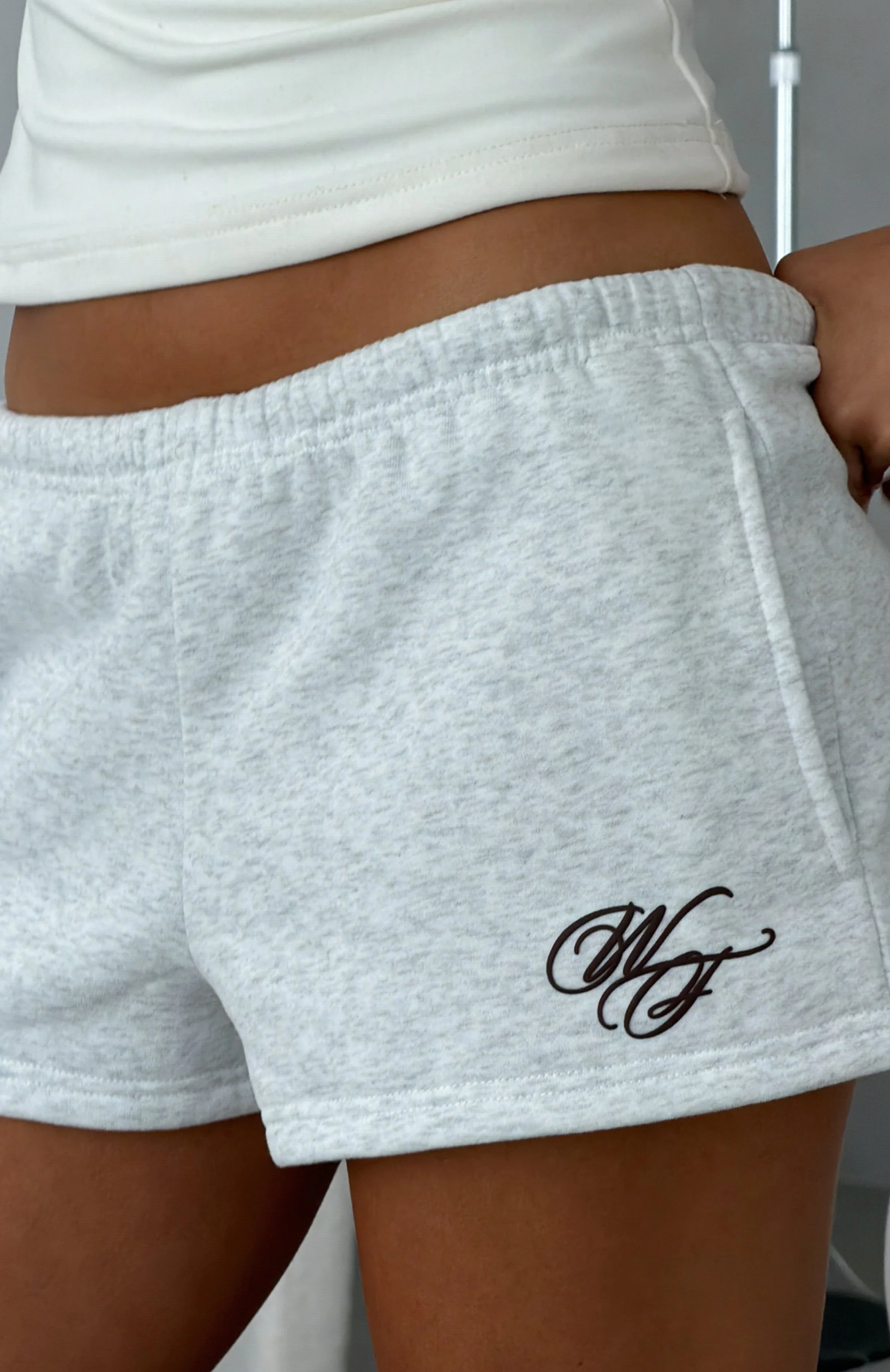 Studio 17 Raven Lounge Shorts Grey Marle - Image 2