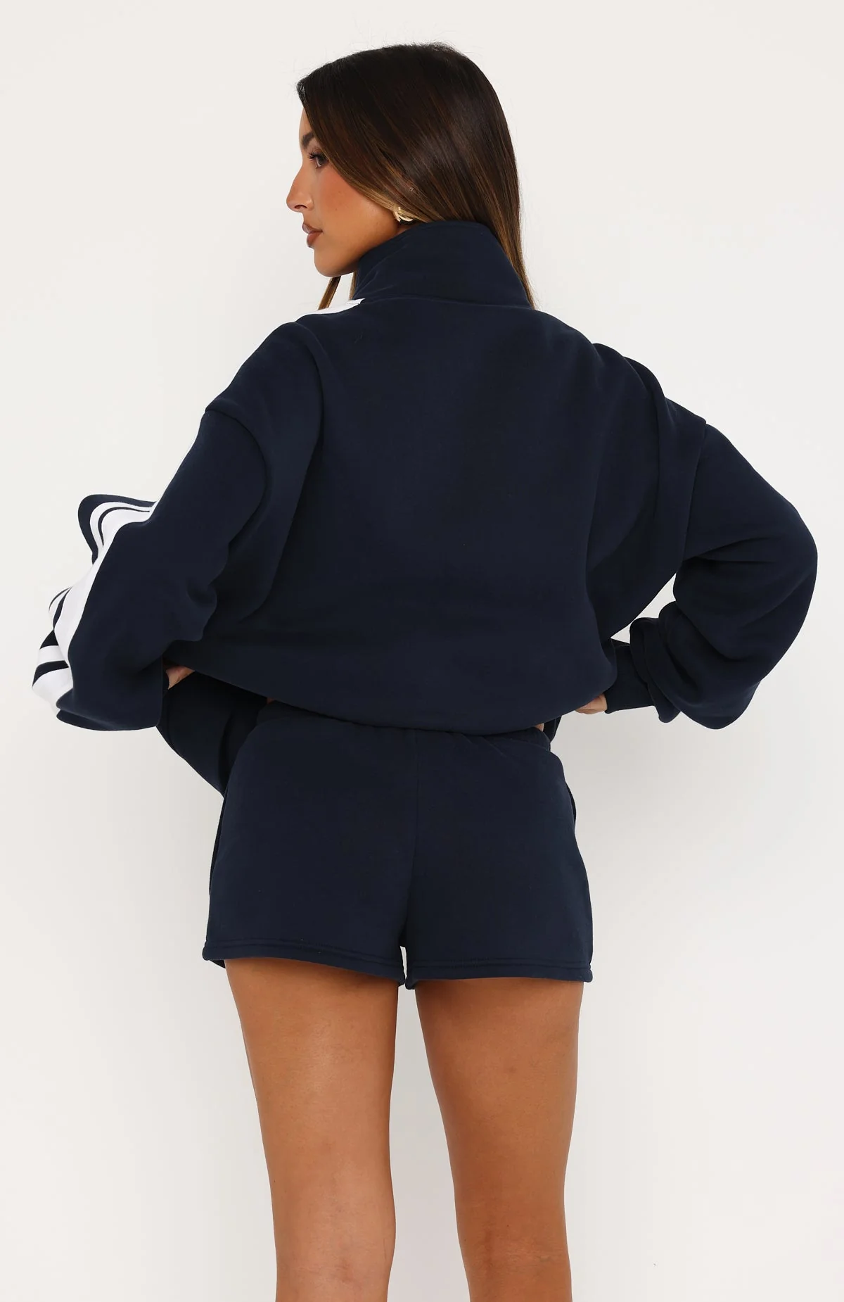 Studio 17 Raven Lounge Shorts Navy - Image 4