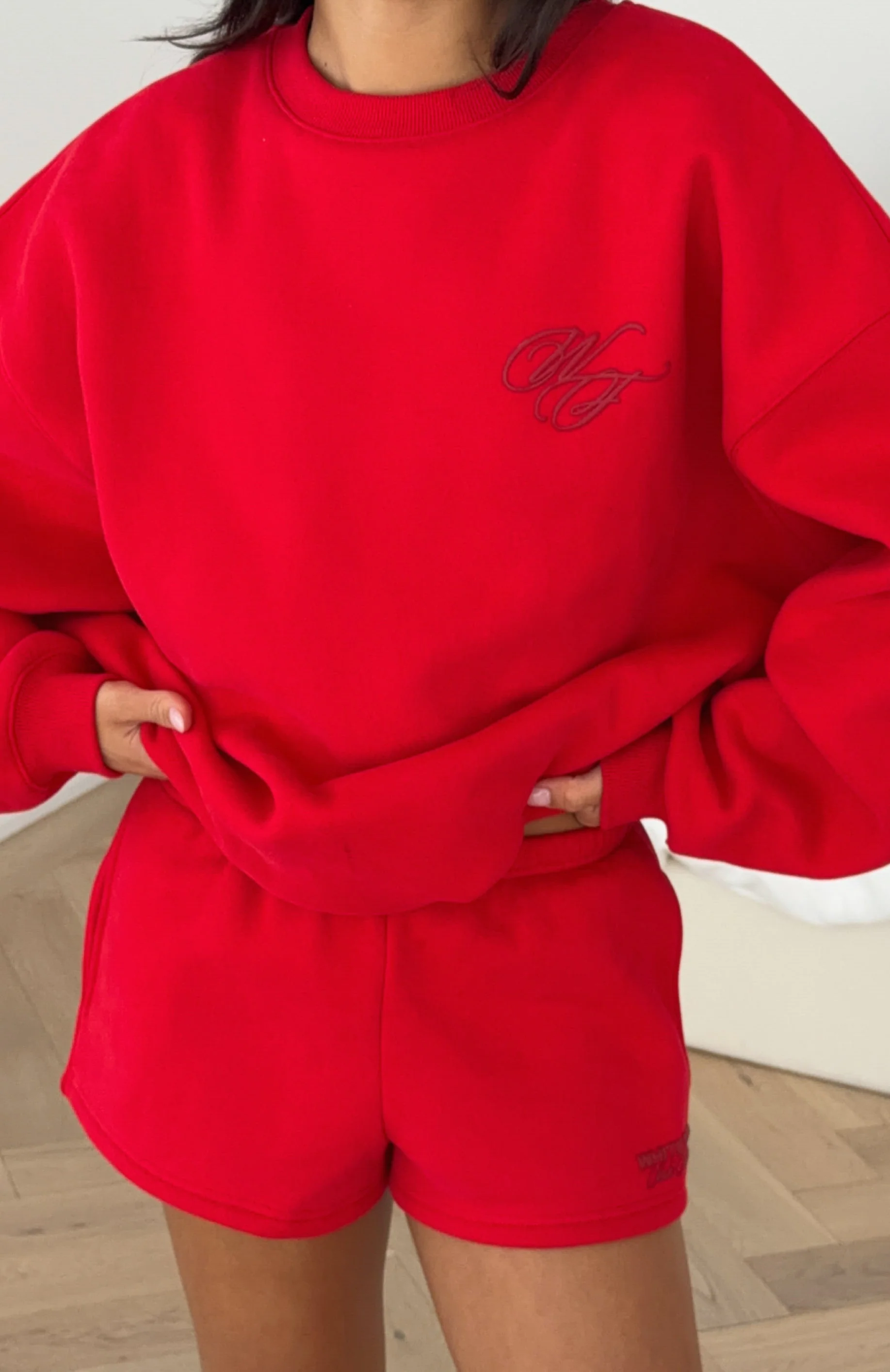 Studio 17 Raven Lounge Shorts Red - Image 7