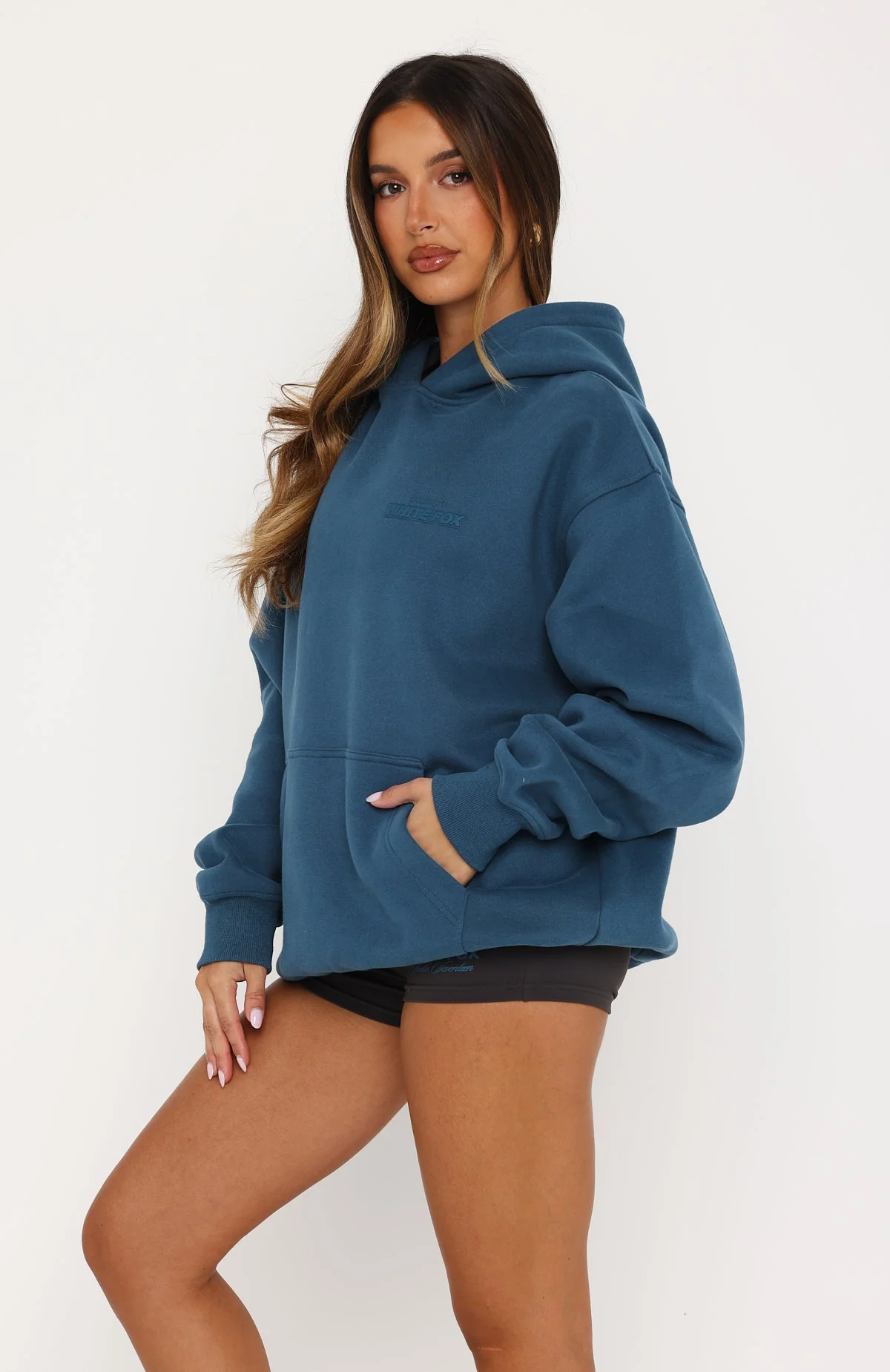 Studio 17 Spencer Oversized Hoodie Teal - Image 3