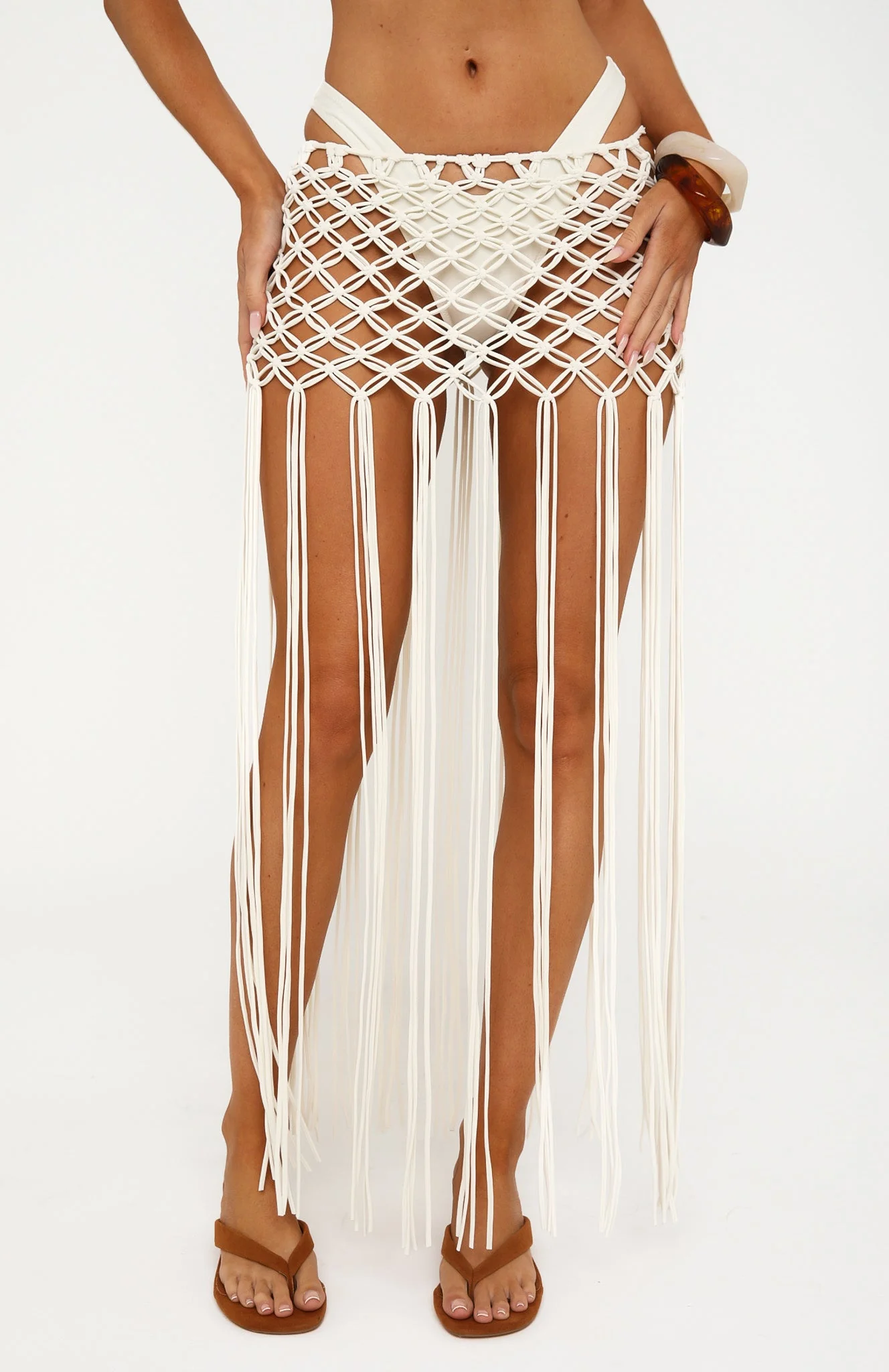 Tease And Tangle Mini Skirt Coconut - Image 5