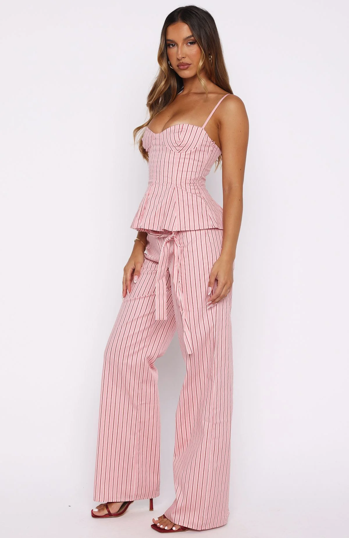 Tempt Me Not Pants Pink Stripe - Image 3
