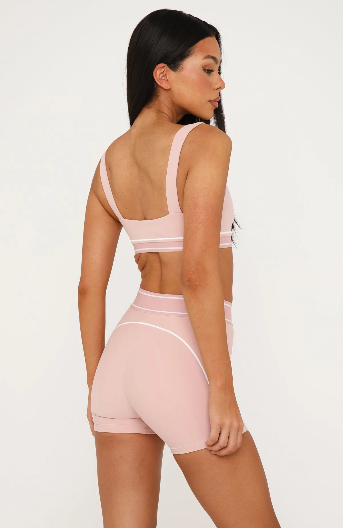 Tense Sports Bra Dusty Pink/White - Image 5
