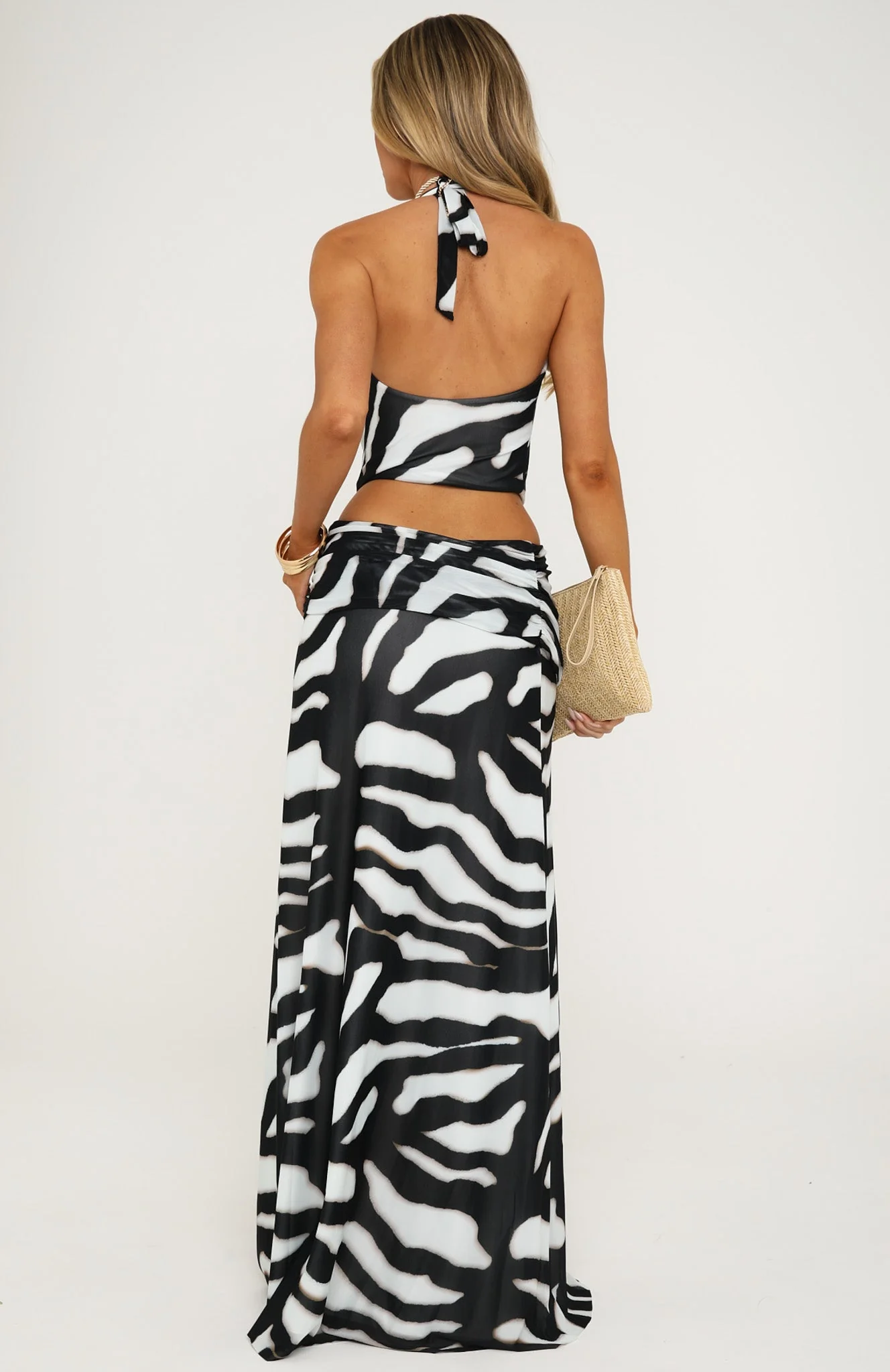 Tropic Isla Maxi Dress Blurred Noir - Image 3
