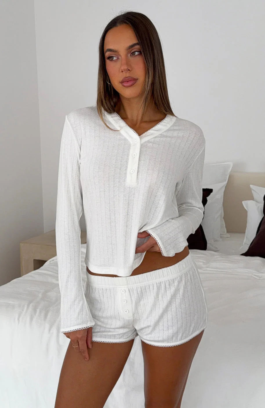 Twilight Dream Pyjama Shorts White