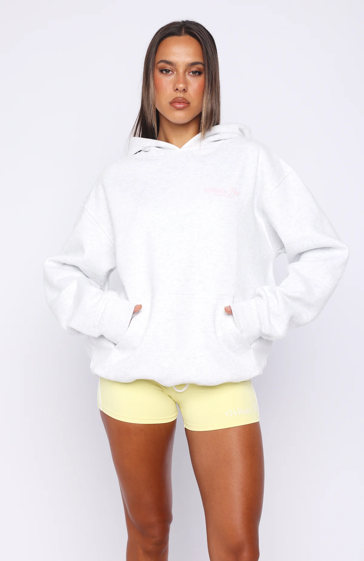 Verano Sixteen Valeria Oversized Hoodie Grey Marle - Image 2