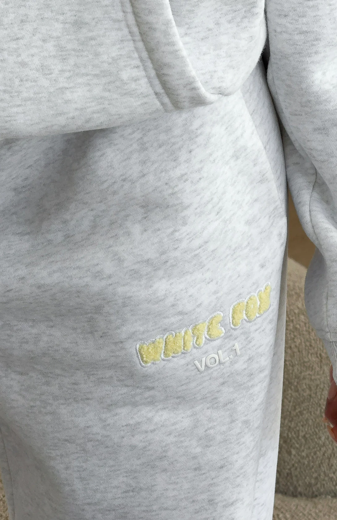 Vol. 1 Wide Leg Sweatpants Grey Marle - Image 6