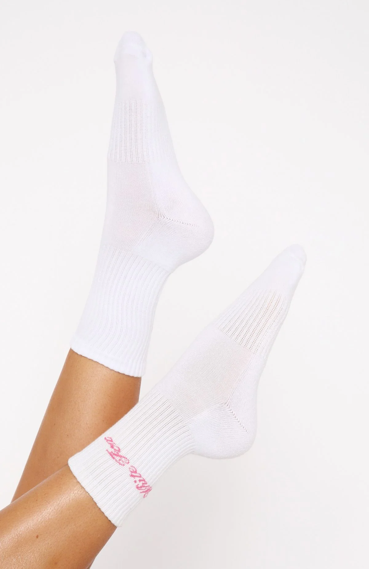 Walk The Same Socks White/Pink - Image 2