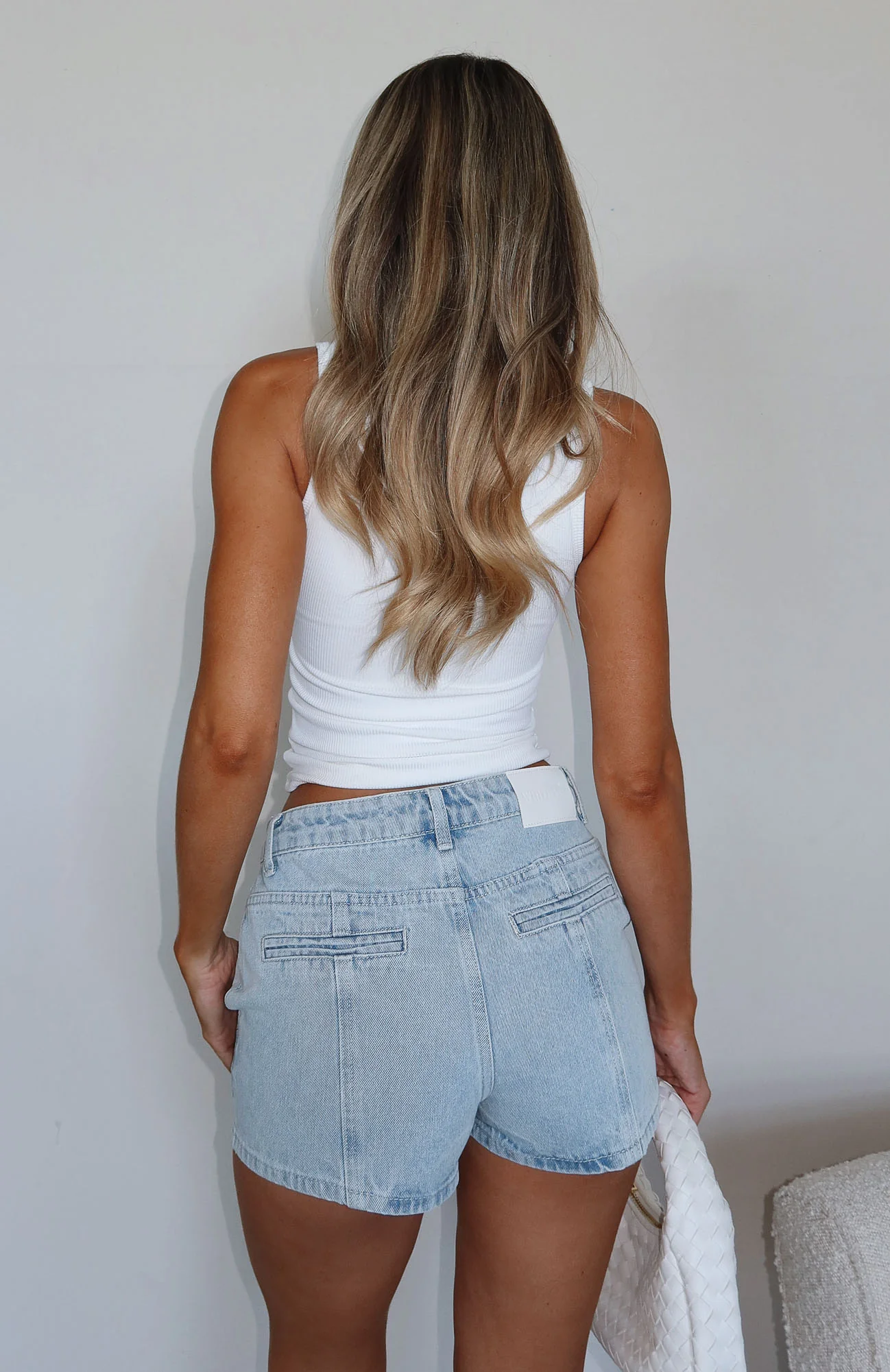 Whispers Of Us Denim Shorts Glacier Blue - Image 7