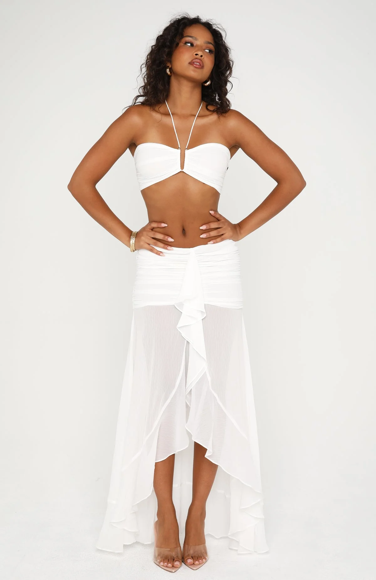 White Whisper Halter Top Off White - Image 5