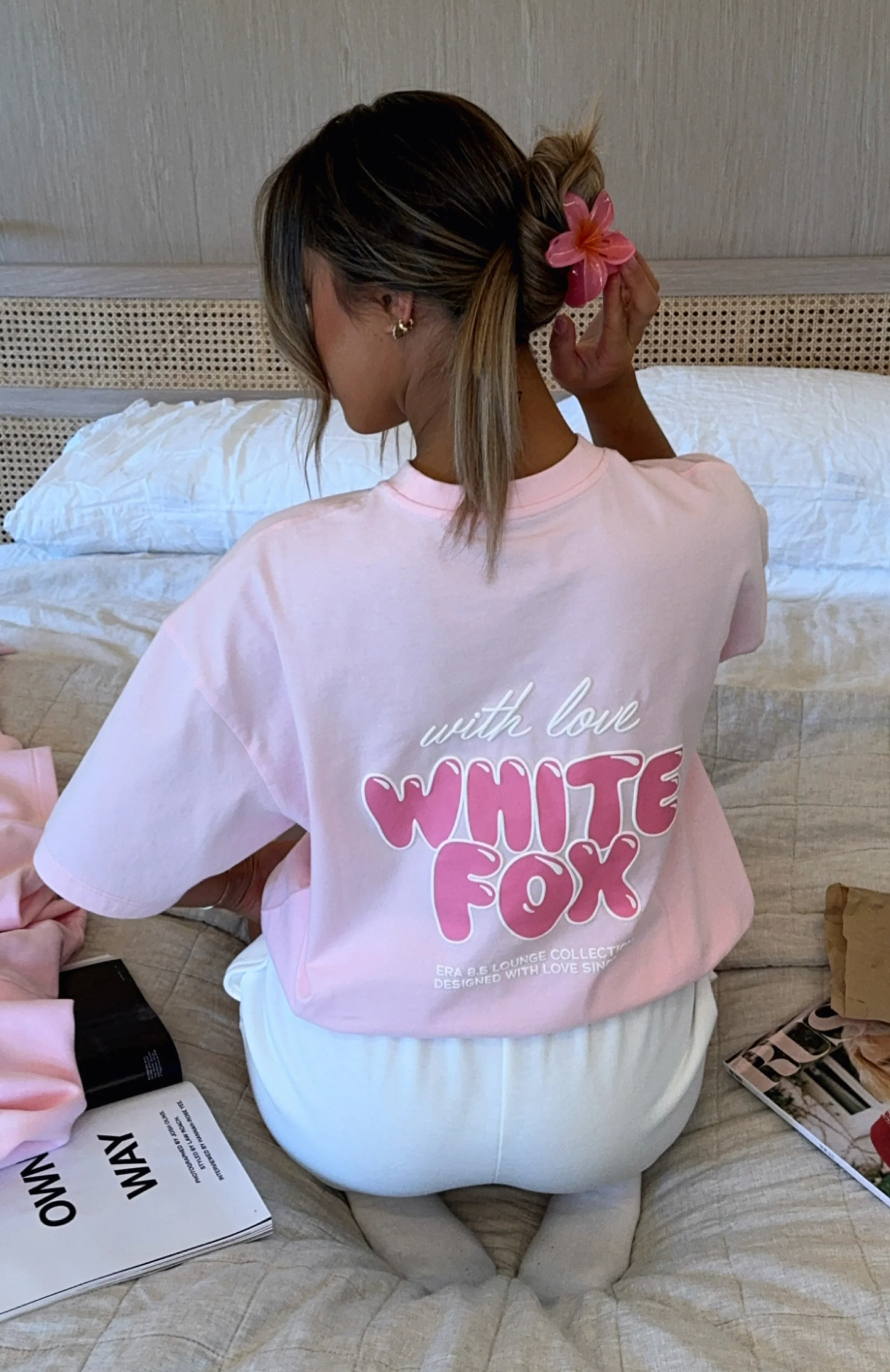 With Love Always Oversized Tee Baby Pink - Image 5