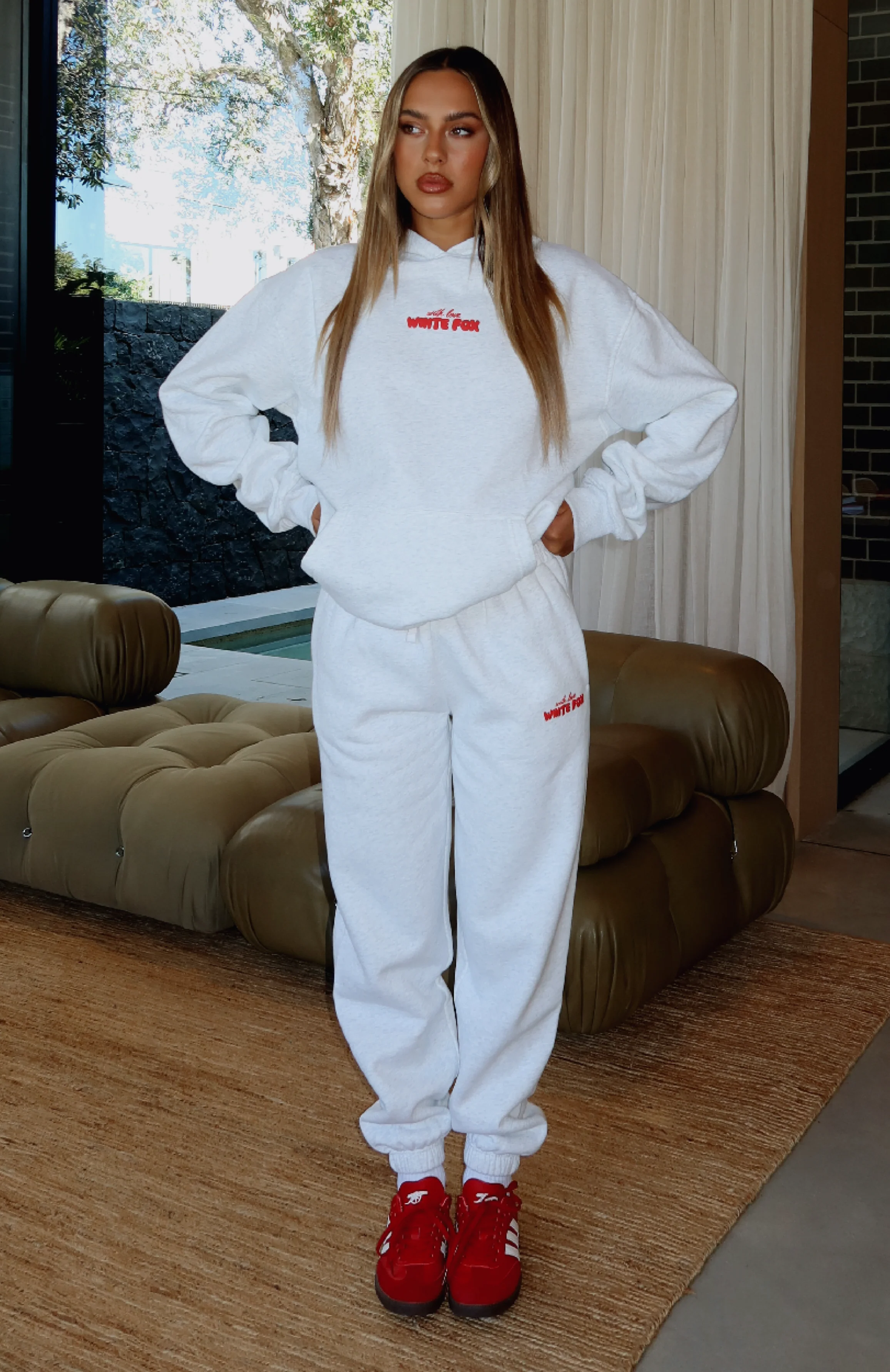 With Love In The Moment Sweatpants Grey Marle - Image 6