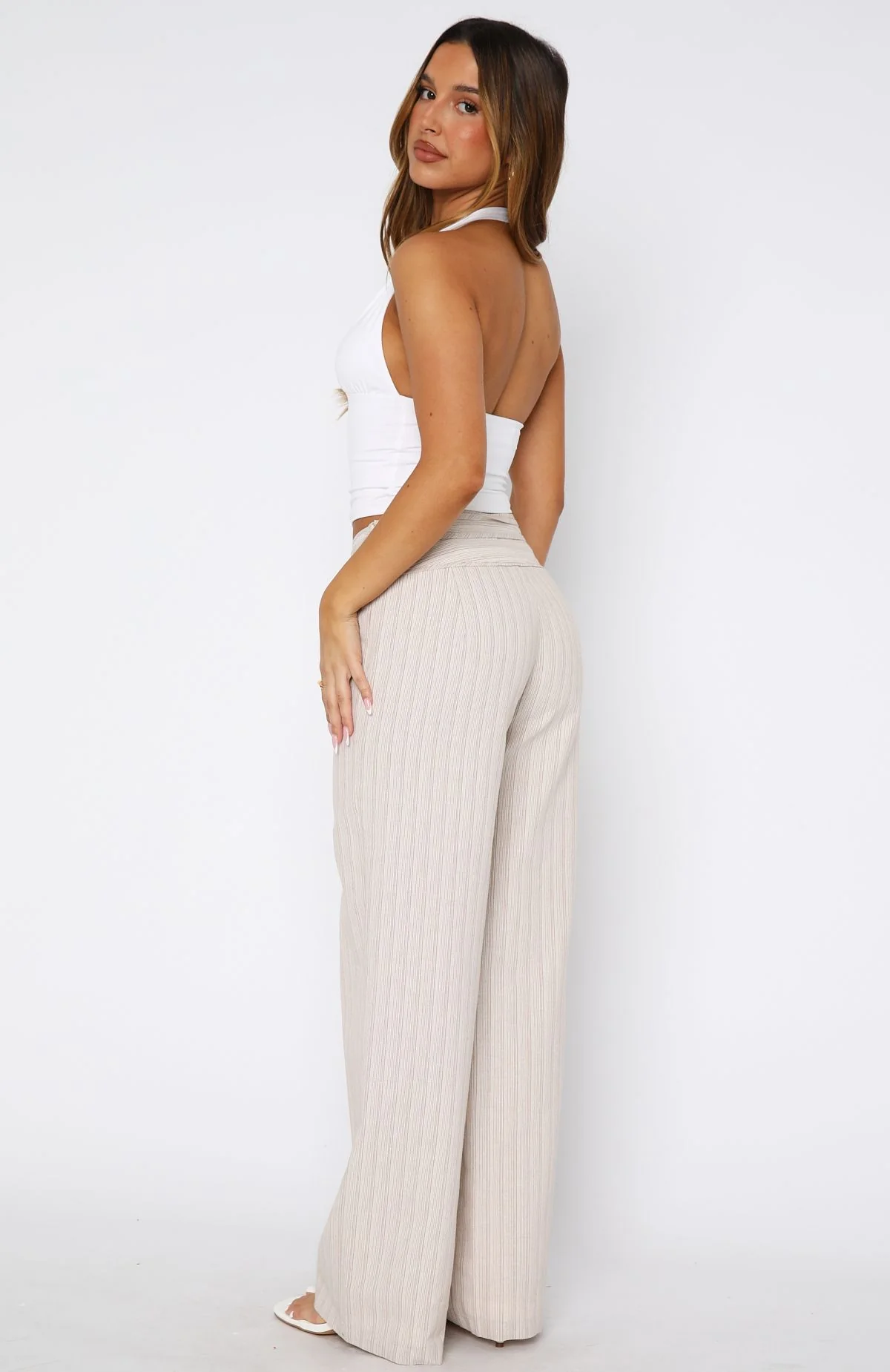 Won't Look Back Pants Beige - Image 5